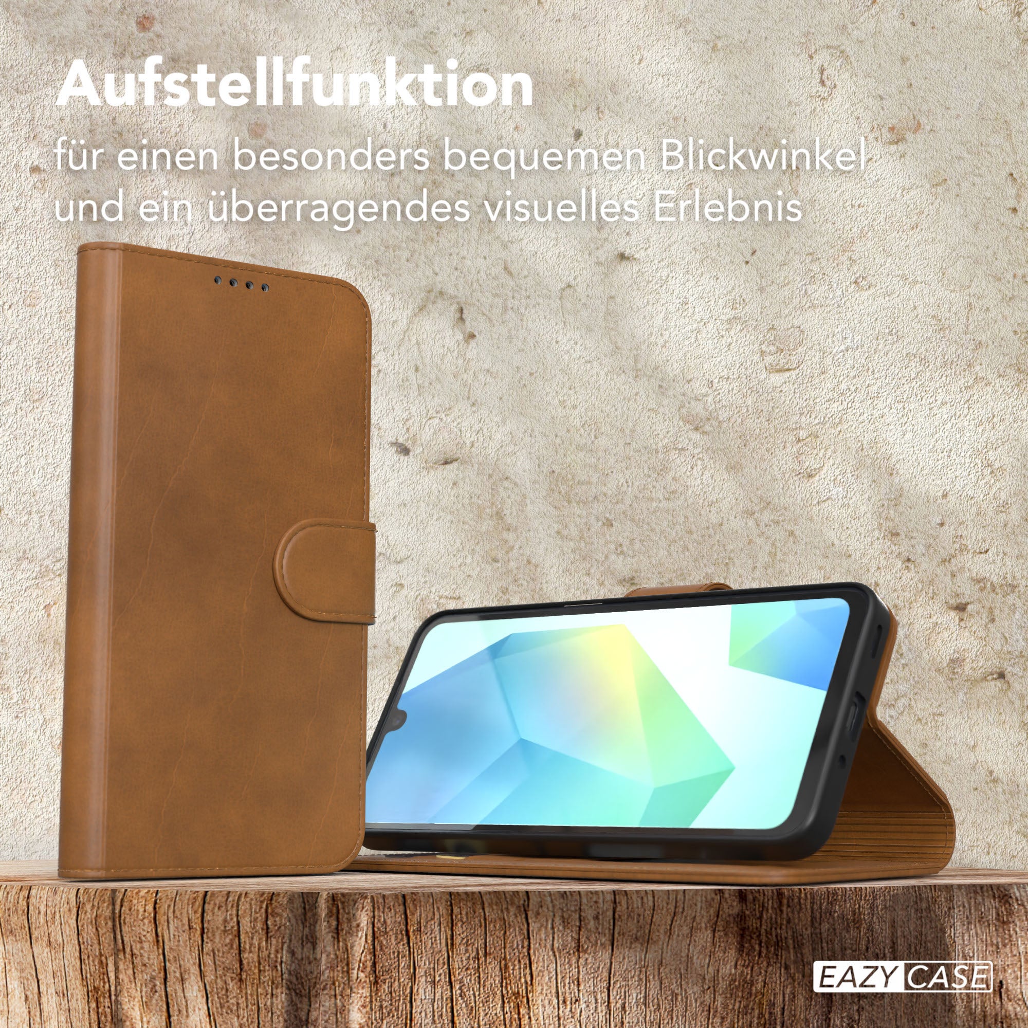 Galaxy A16 Klapphülle aus Kunstleder