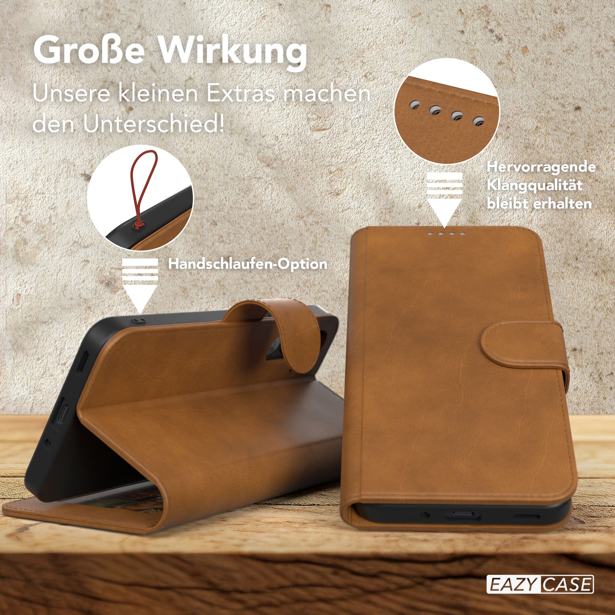 Galaxy A16 Klapphülle aus Kunstleder