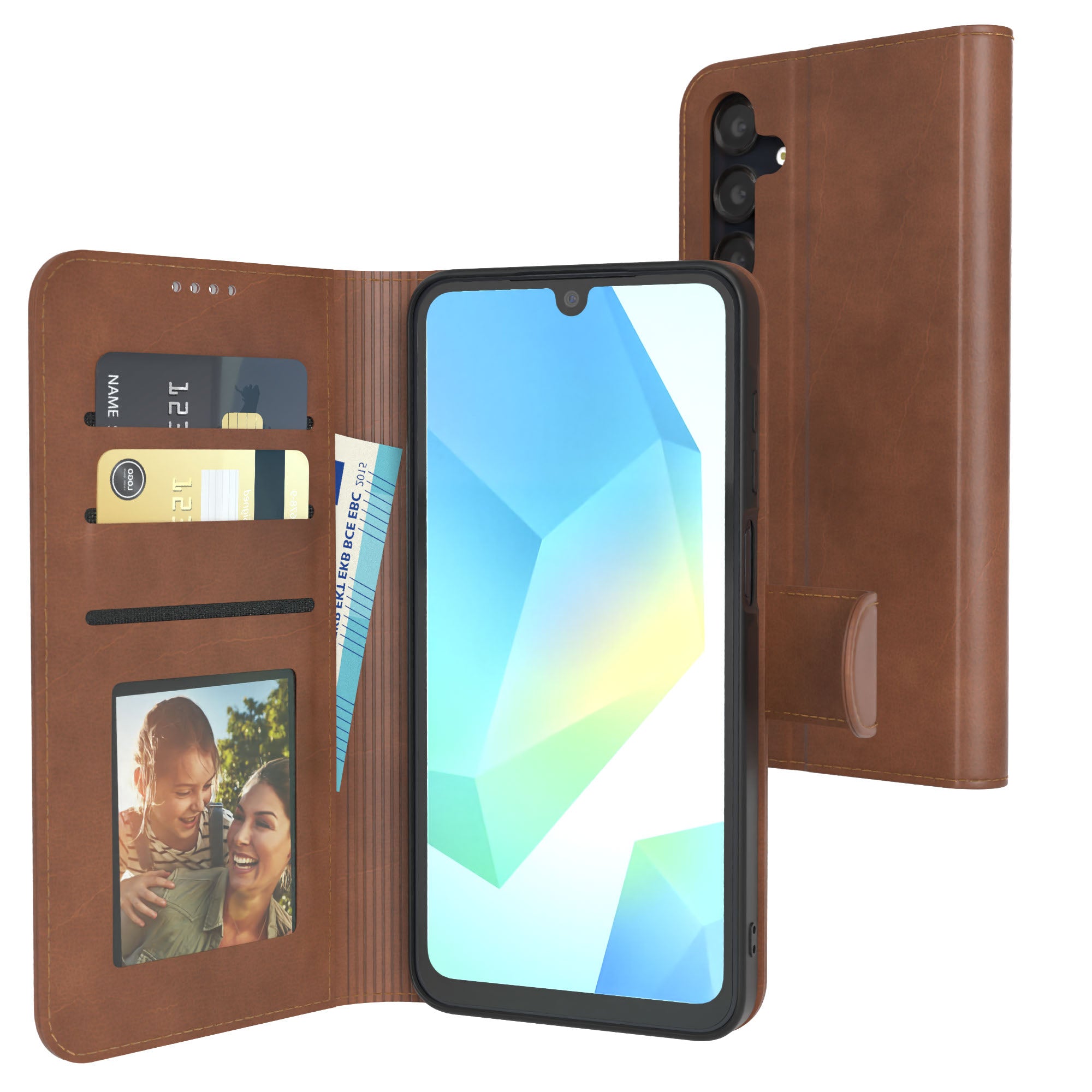 Galaxy A16 Klapphülle aus Kunstleder