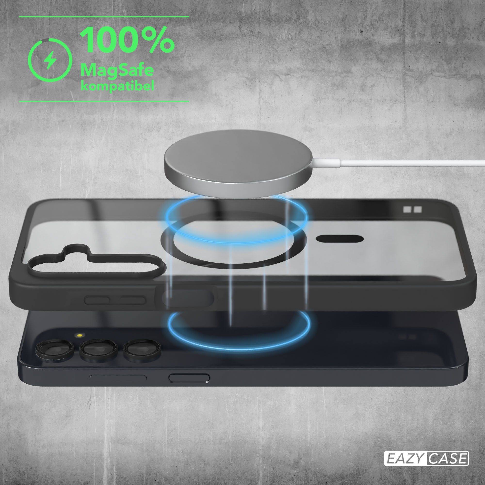 Galaxy A16 transparente Hülle mit MagSafe