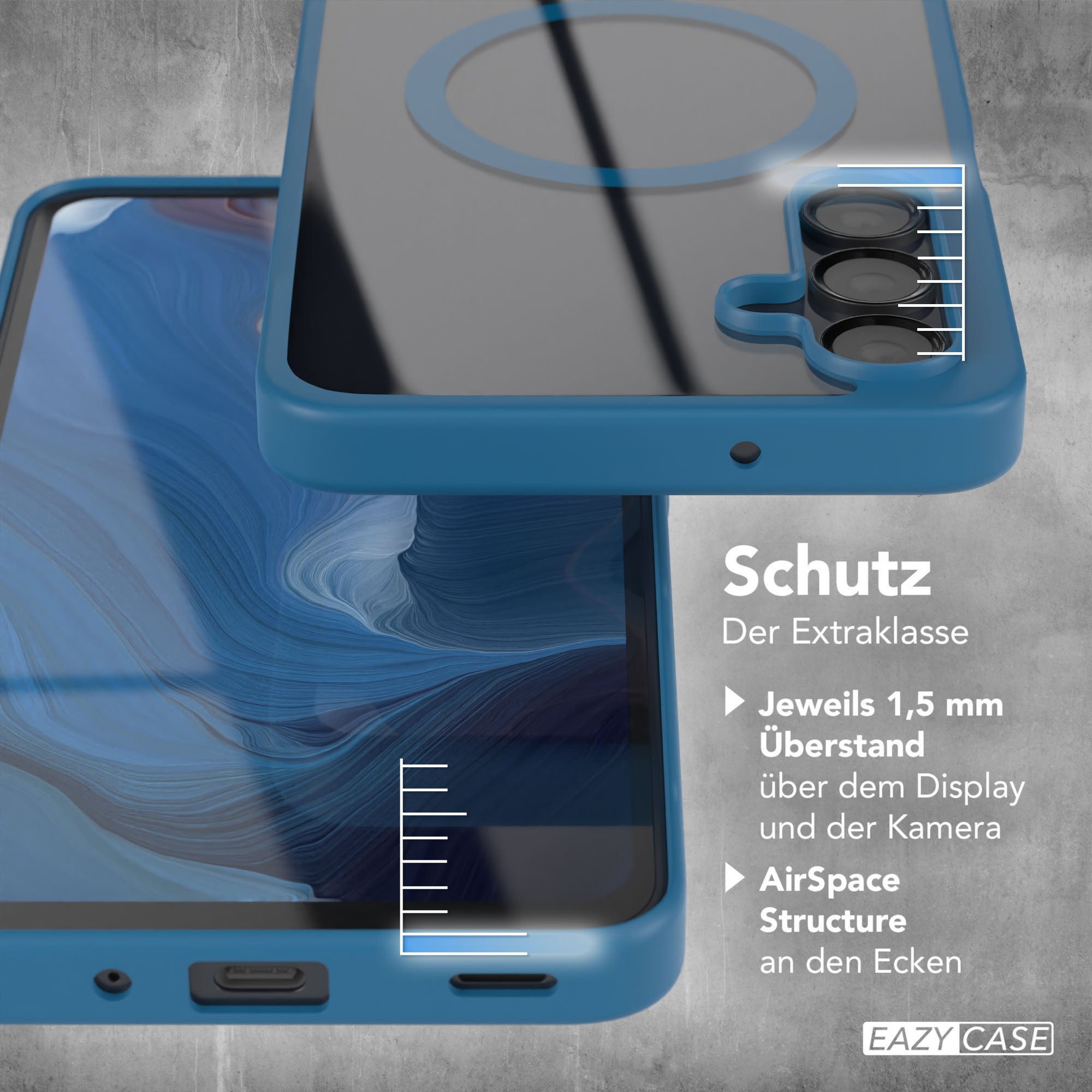 Galaxy A16 transparente Hülle mit MagSafe