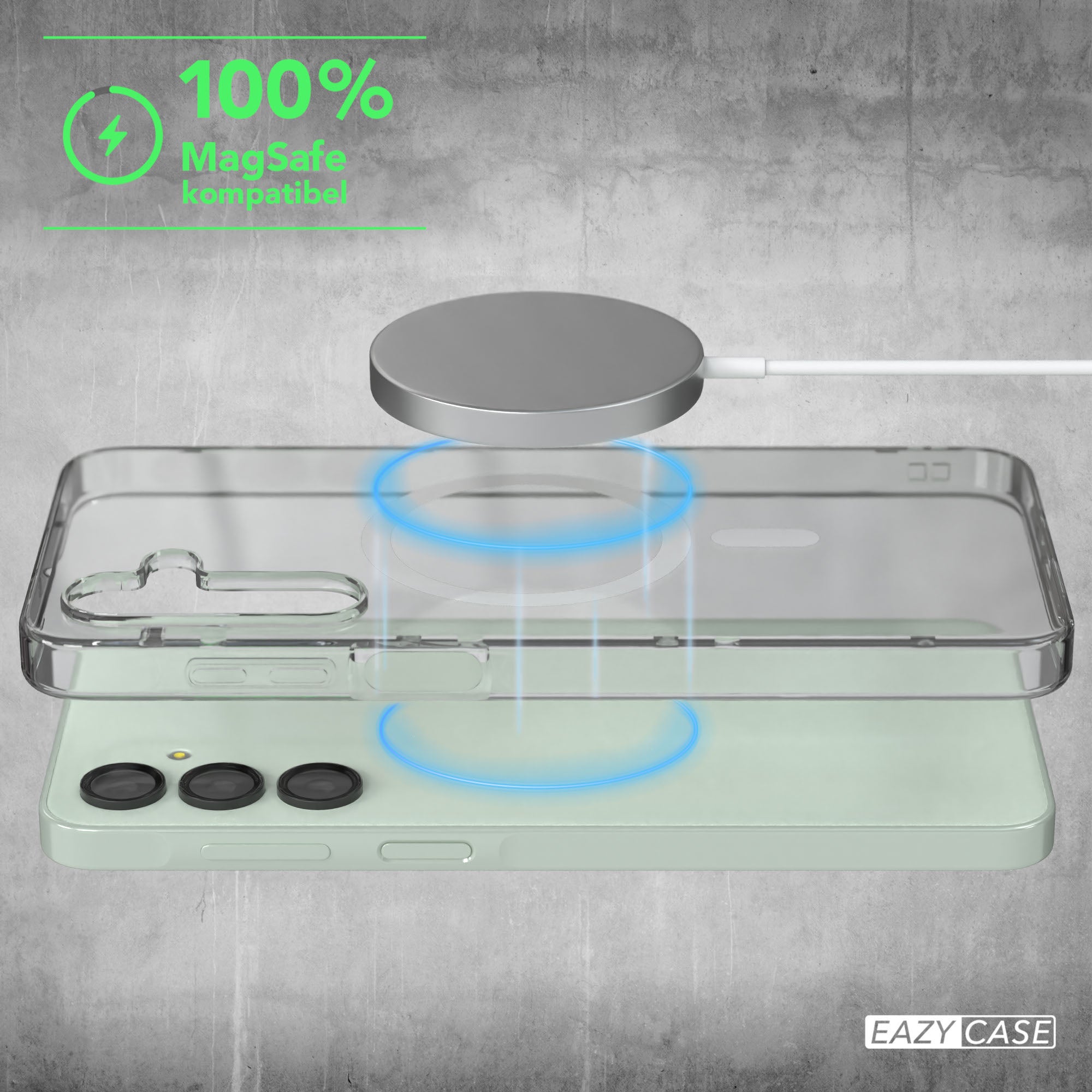 Galaxy A16 transparente Hülle mit MagSafe