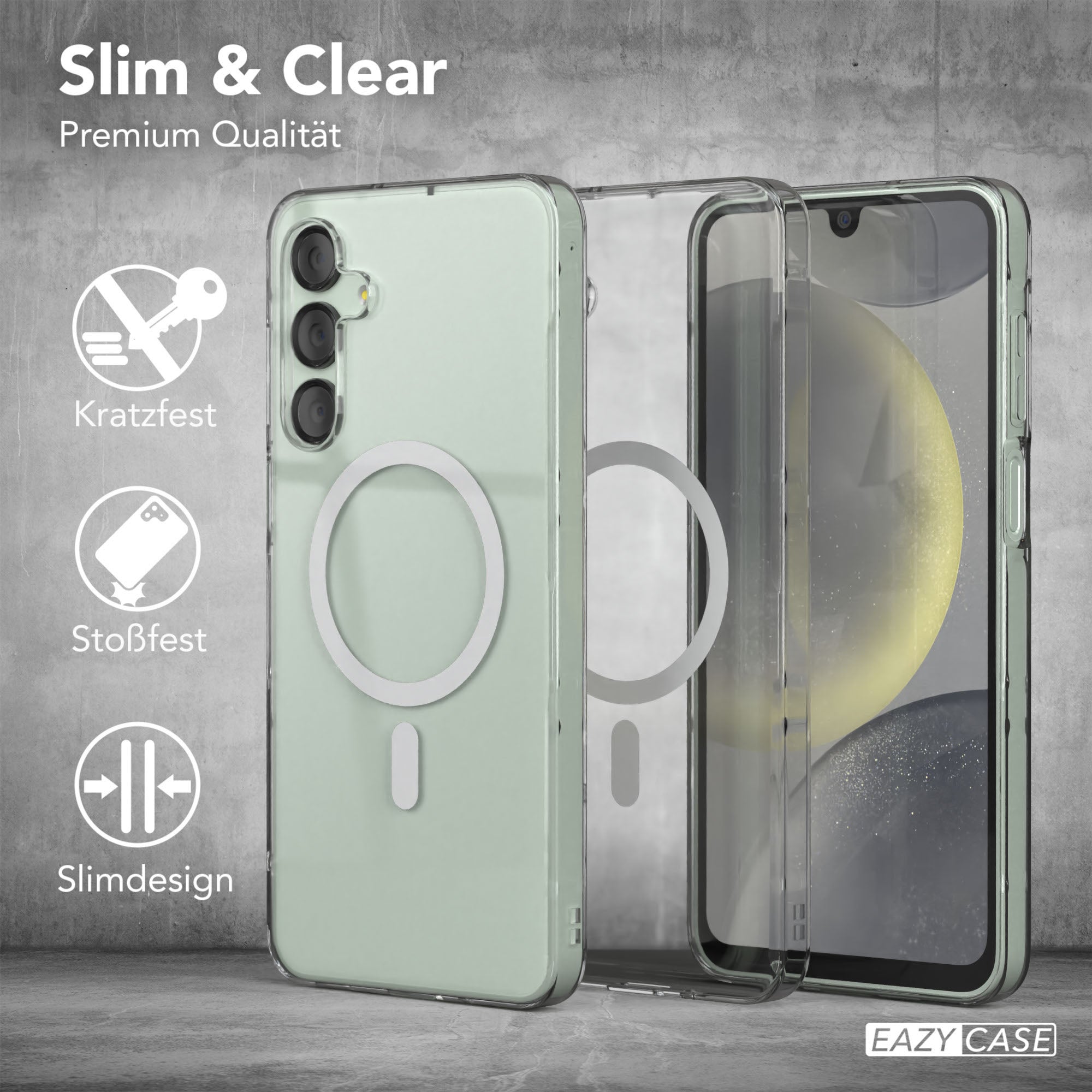 Galaxy A16 transparente Hülle mit MagSafe