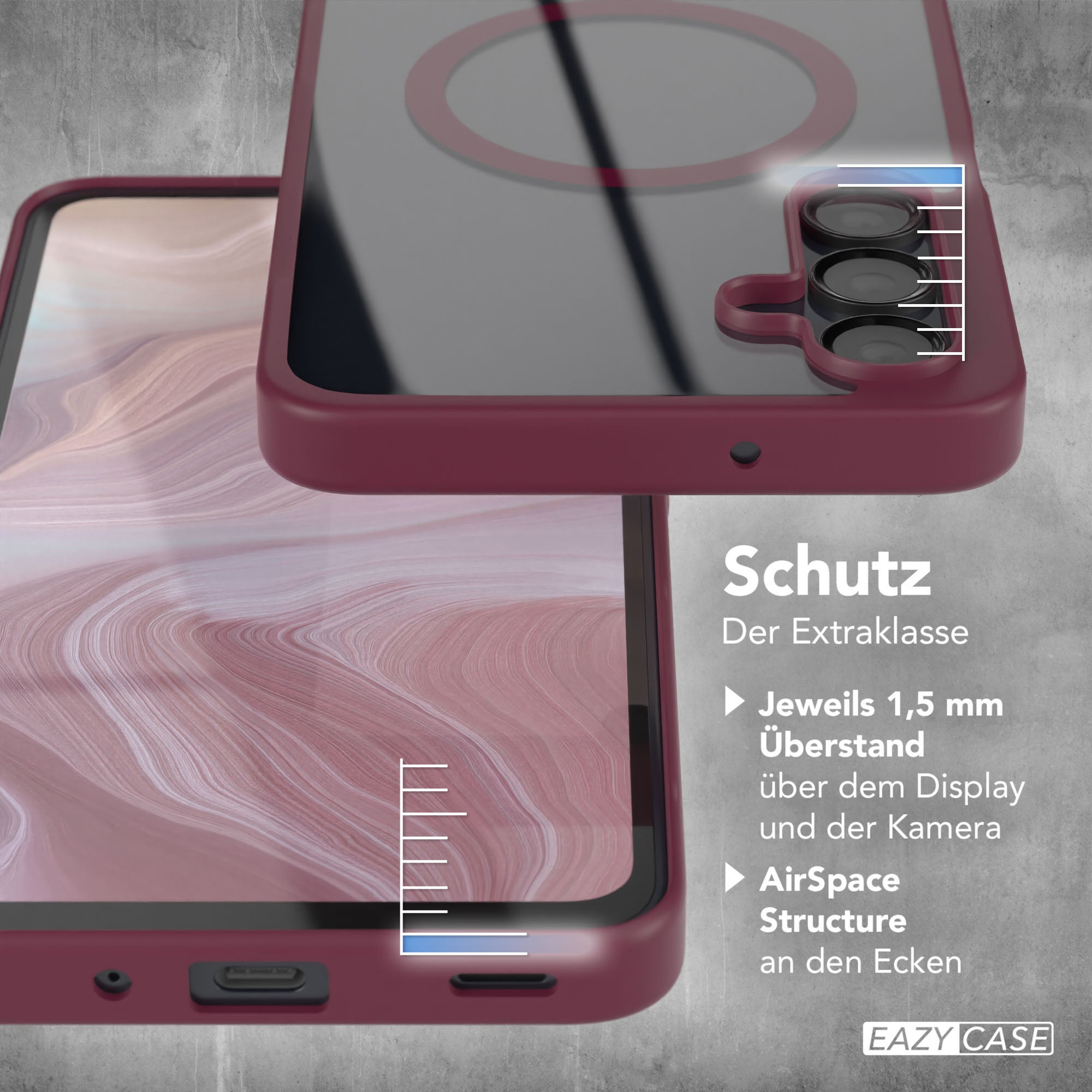 Galaxy A16 transparente Hülle mit MagSafe