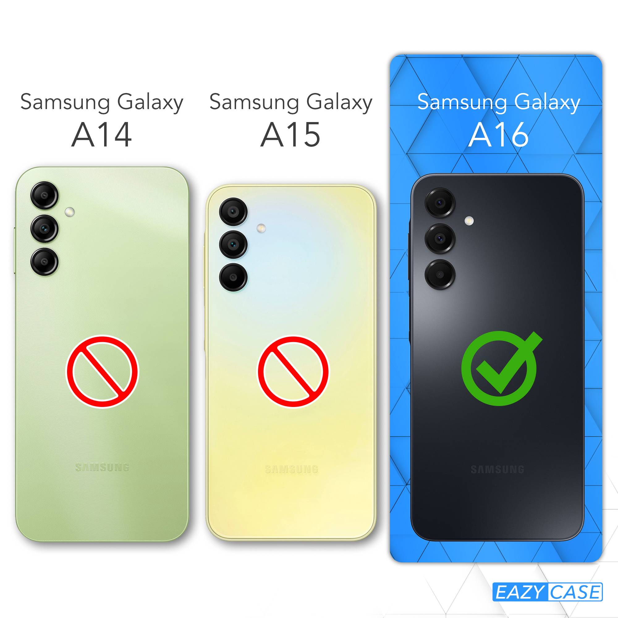 Samsung Galaxy A16 Silikonhülle mit Kameraschutz und Komfort-Buttons