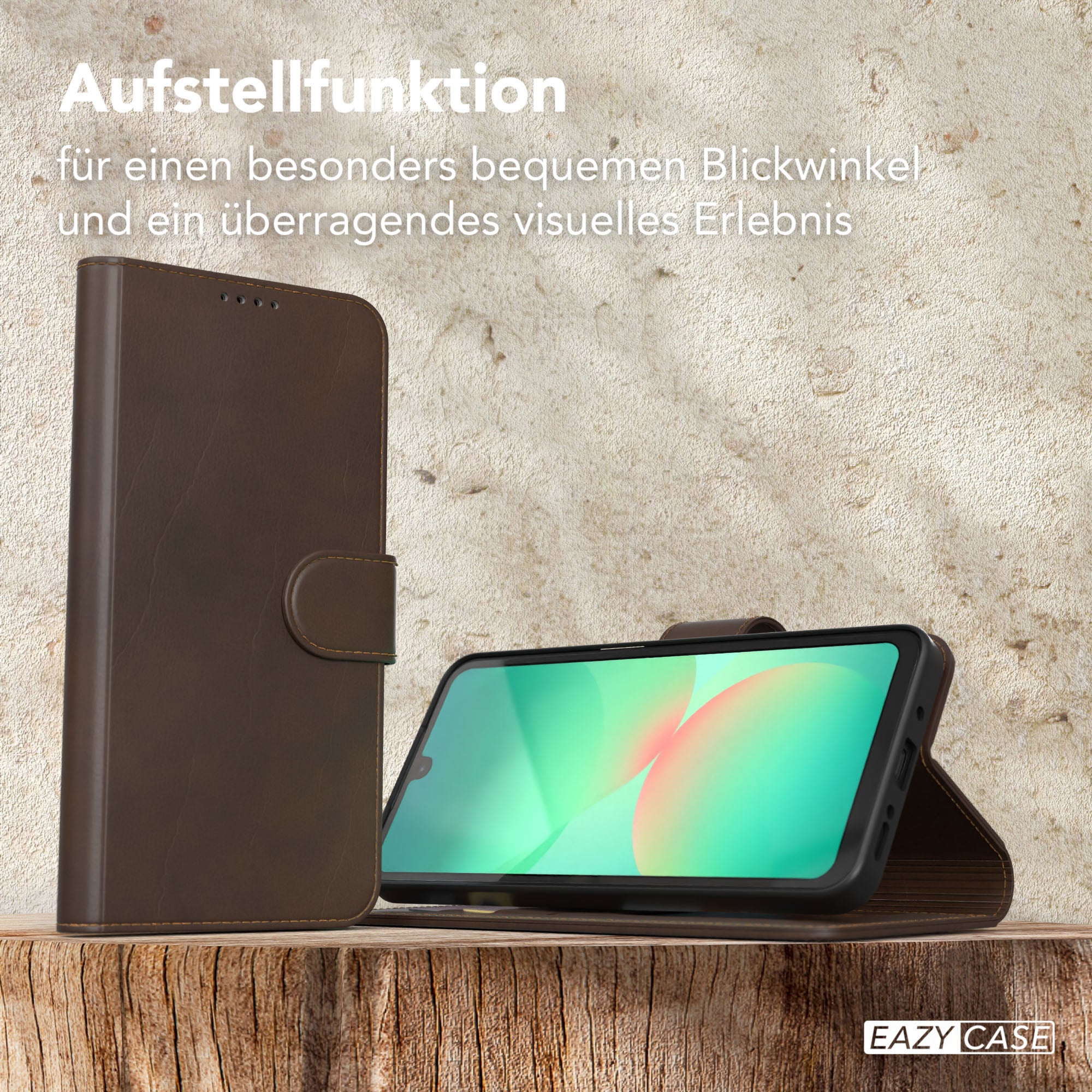 Galaxy A26 Klapphülle aus Kunstleder