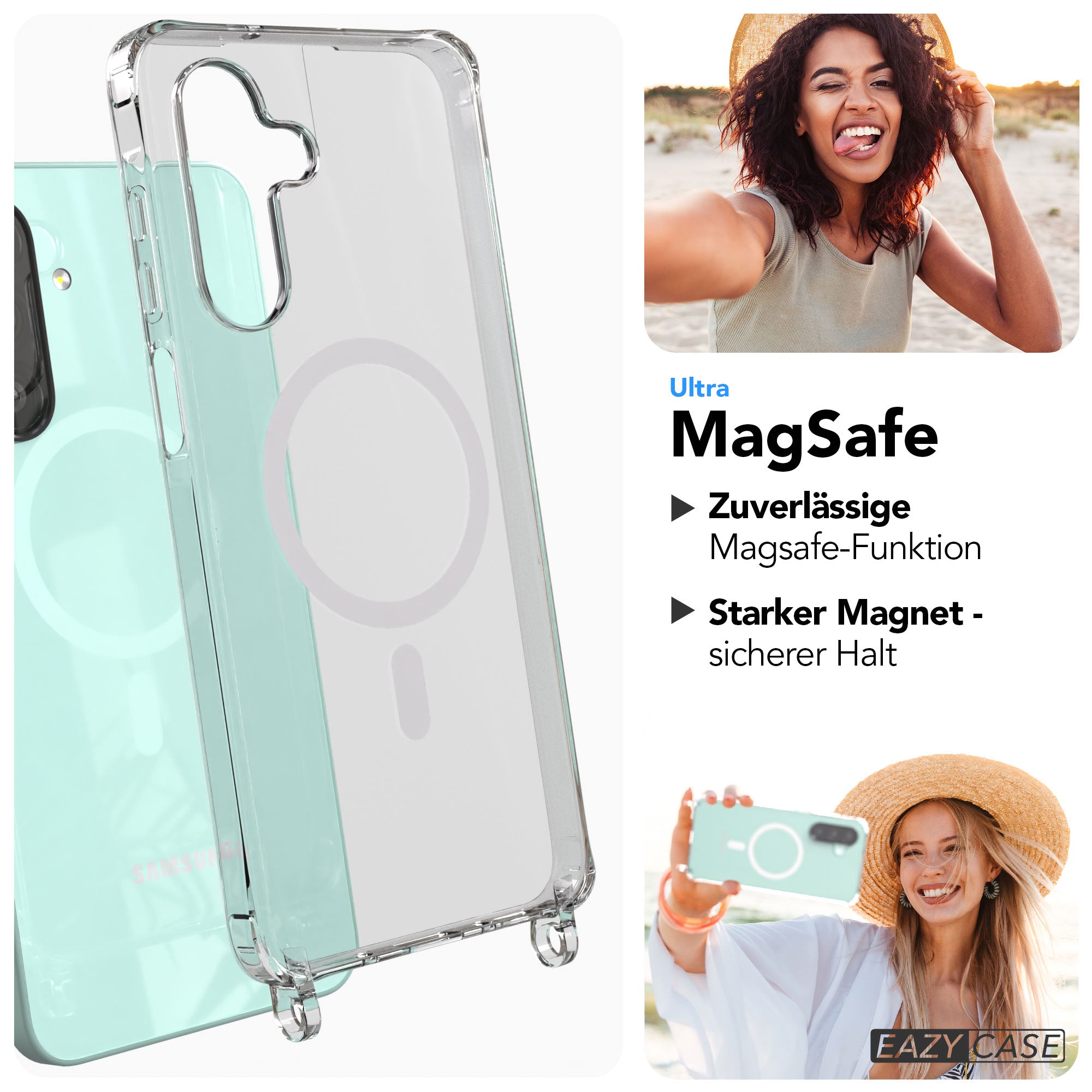 Samsung Galaxy A26 Schutzhülle mit MagSafe und Befestigungsösen für Handyketten