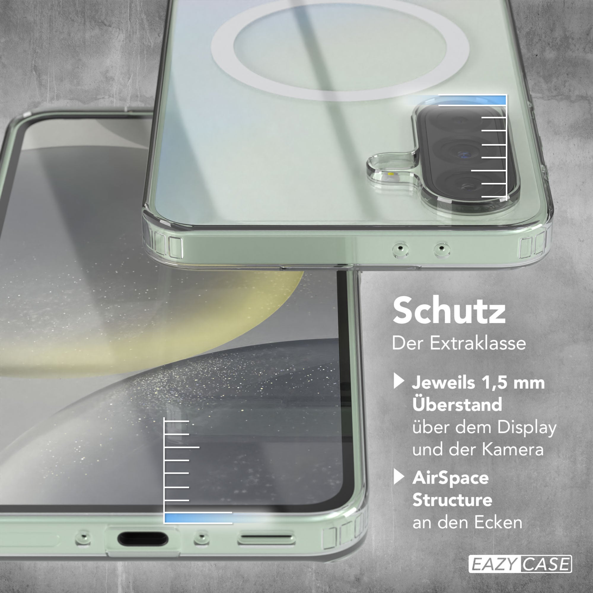 Galaxy A36 transparente Hülle mit MagSafe