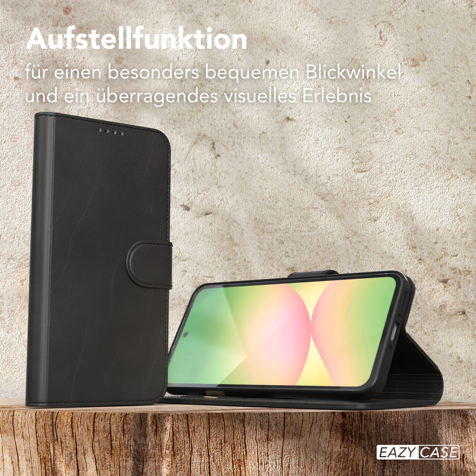 Galaxy A56 Klapphülle aus Kunstleder