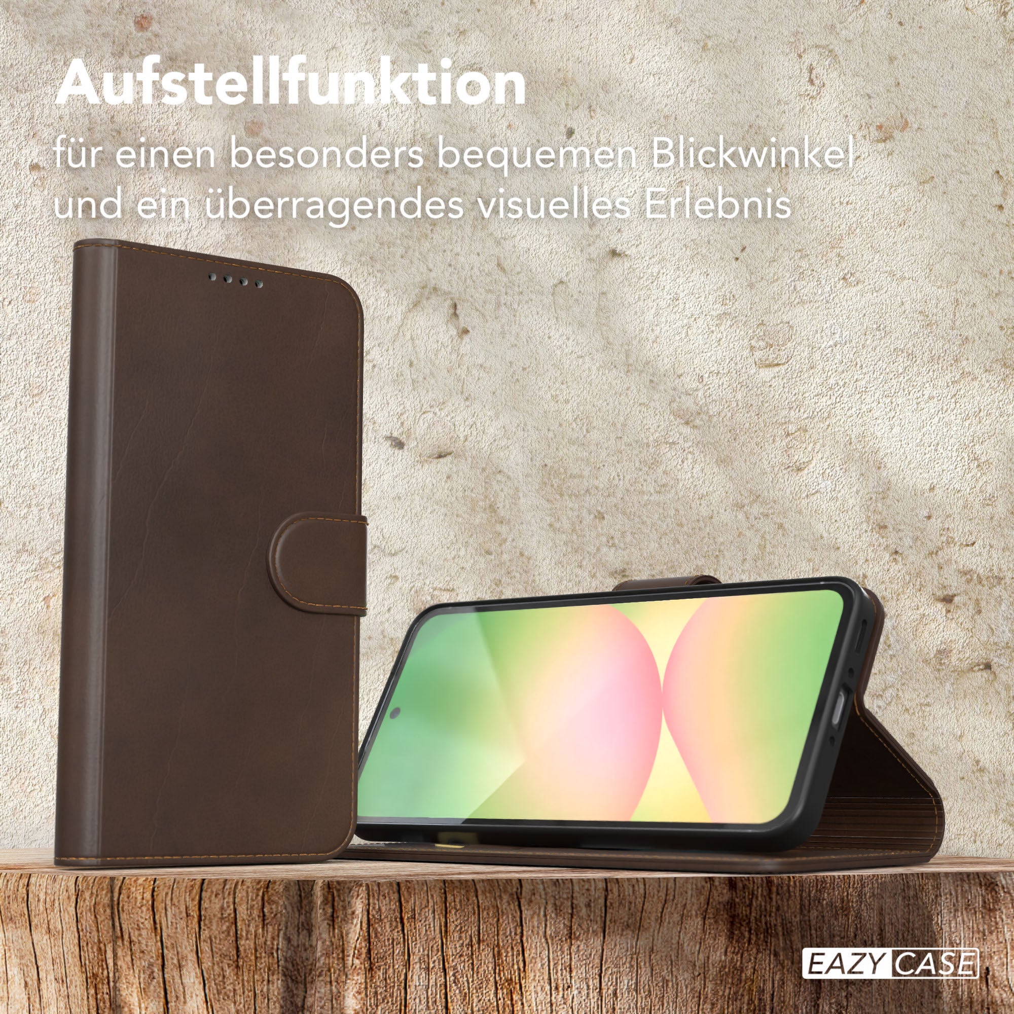 Galaxy A56 Klapphülle aus Kunstleder