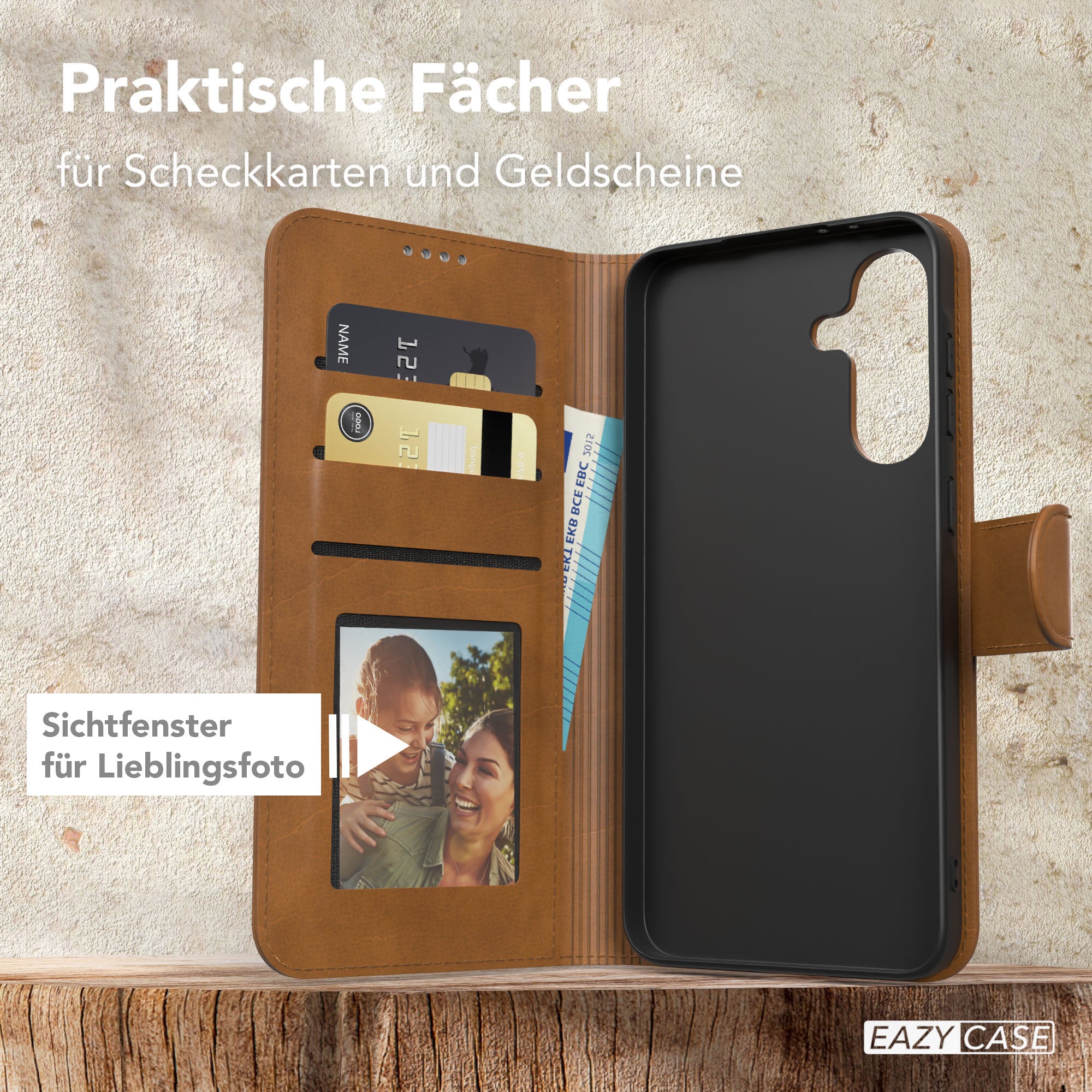 Galaxy A56 Klapphülle aus Kunstleder