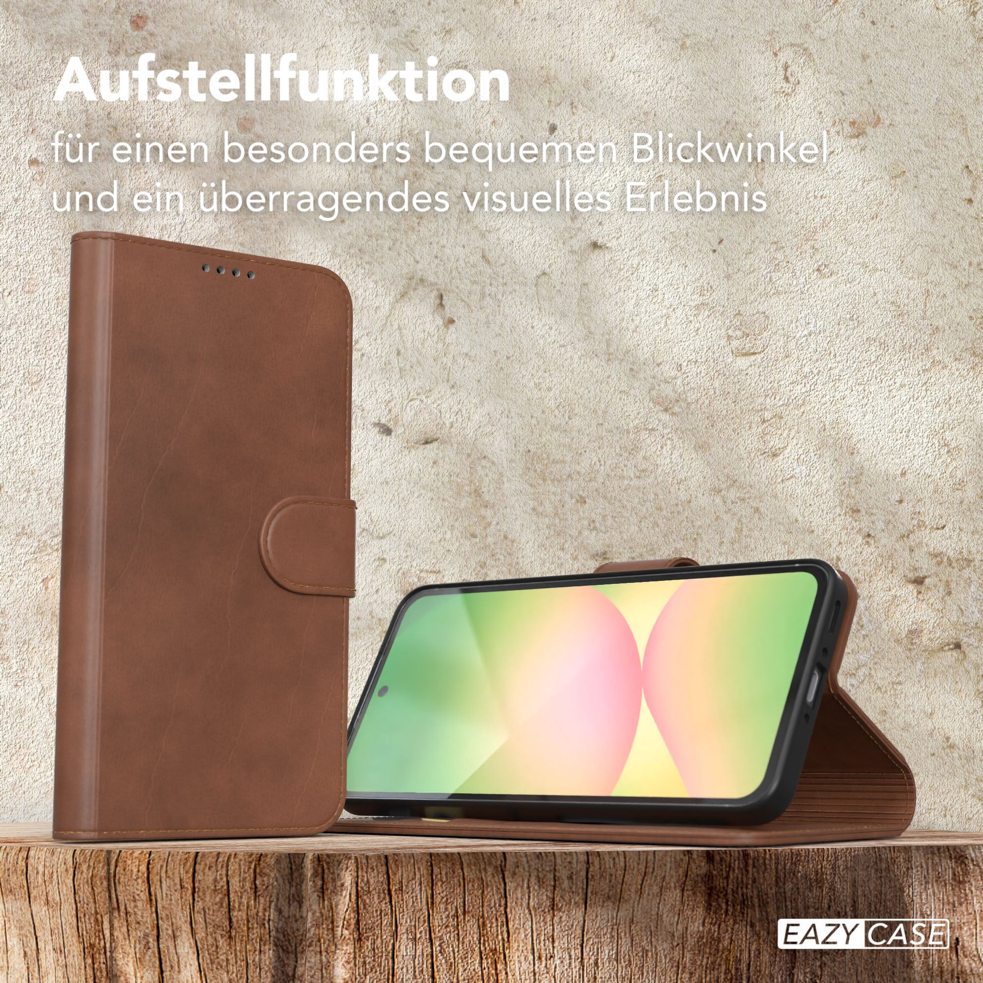 Galaxy A56 Klapphülle aus Kunstleder