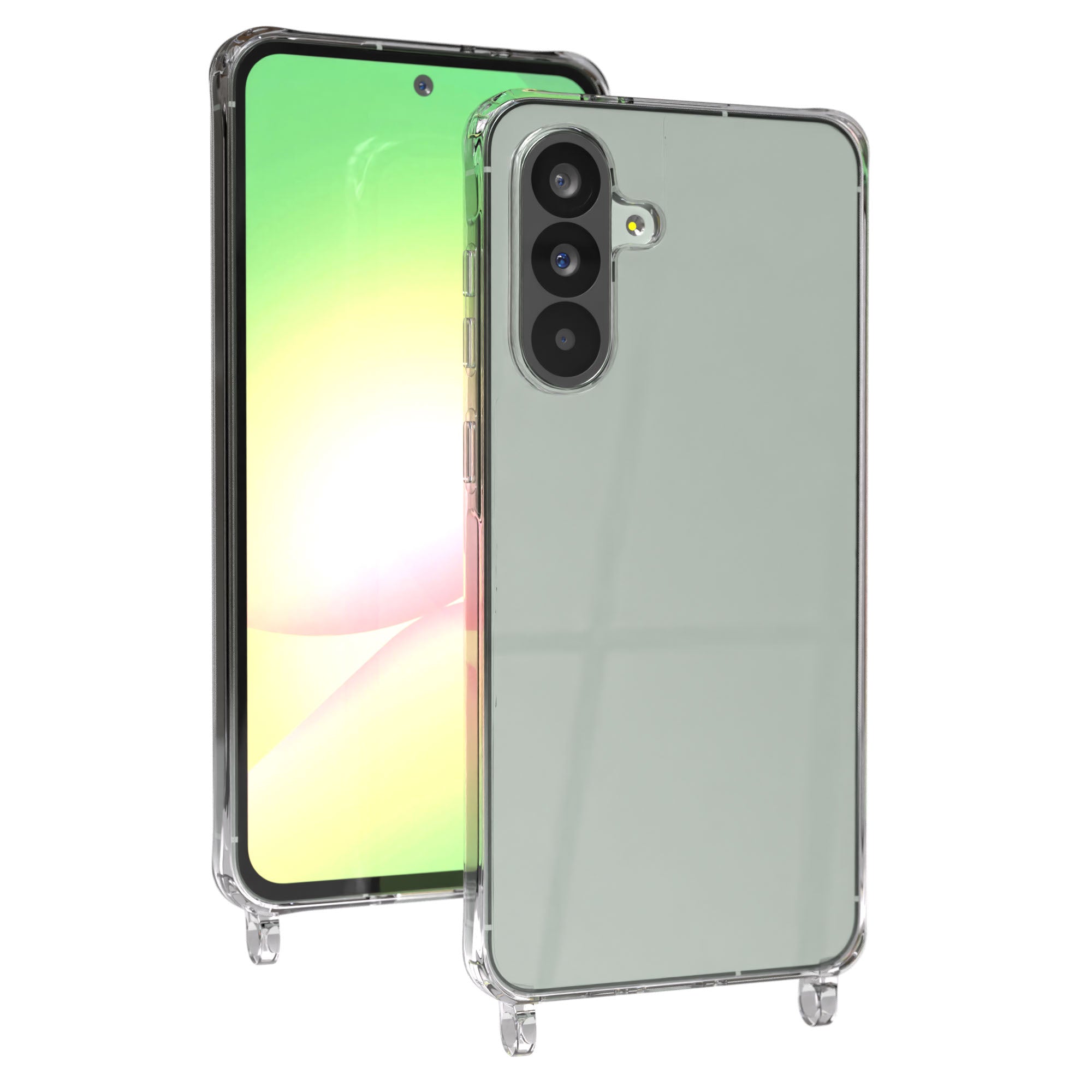 Samsung Galaxy A56 Schutzhülle mit Befestigungsösen für Handyketten TPU transparent