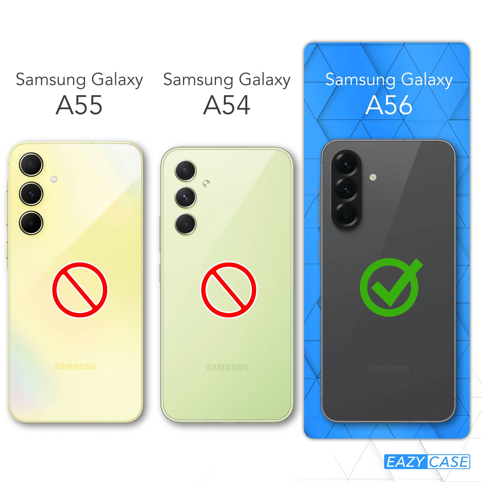 Samsung Galaxy A56 Silikonhülle mit Kameraschutz und Komfort-Buttons