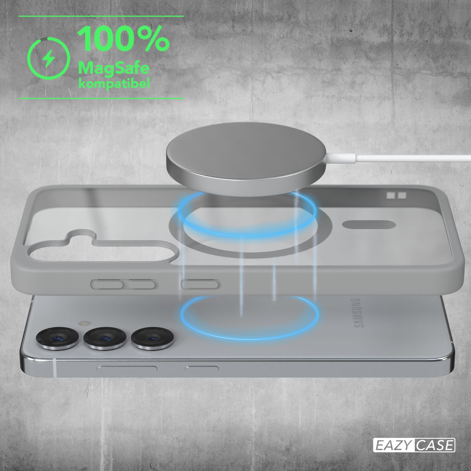 Galaxy S25 transparente Hülle mit MagSafe