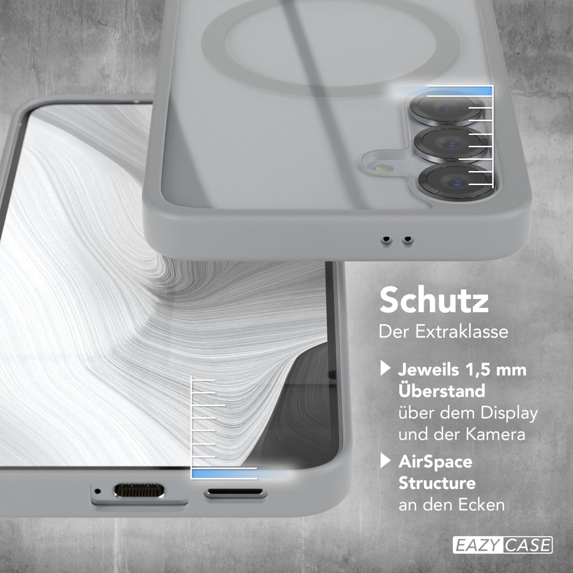 Galaxy S25 transparente Hülle mit MagSafe
