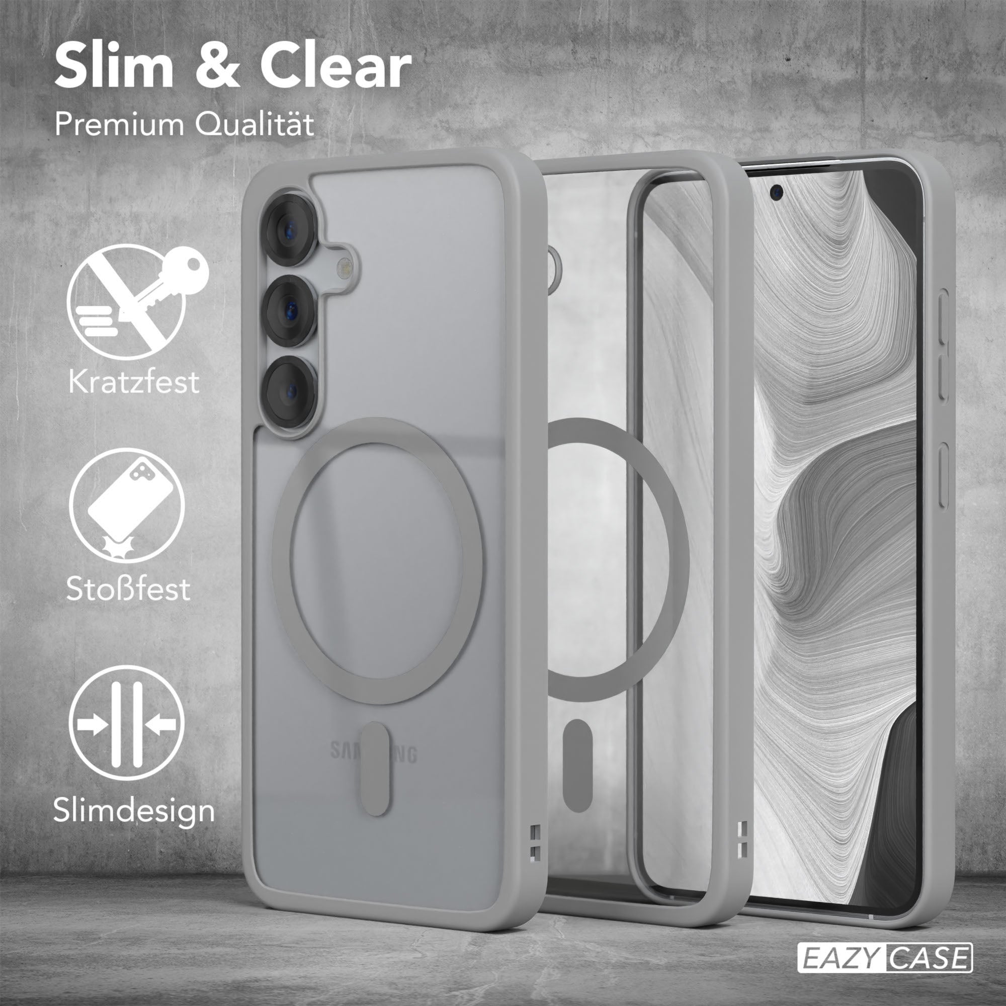 Galaxy S25 transparente Hülle mit MagSafe