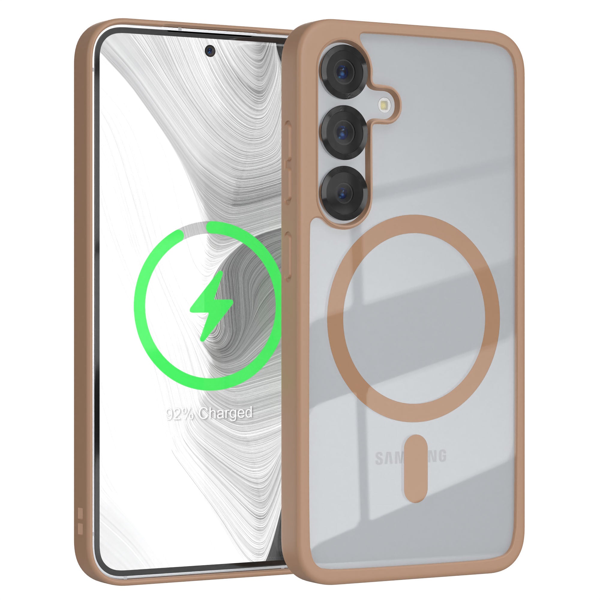 Galaxy S25 transparente Hülle mit MagSafe