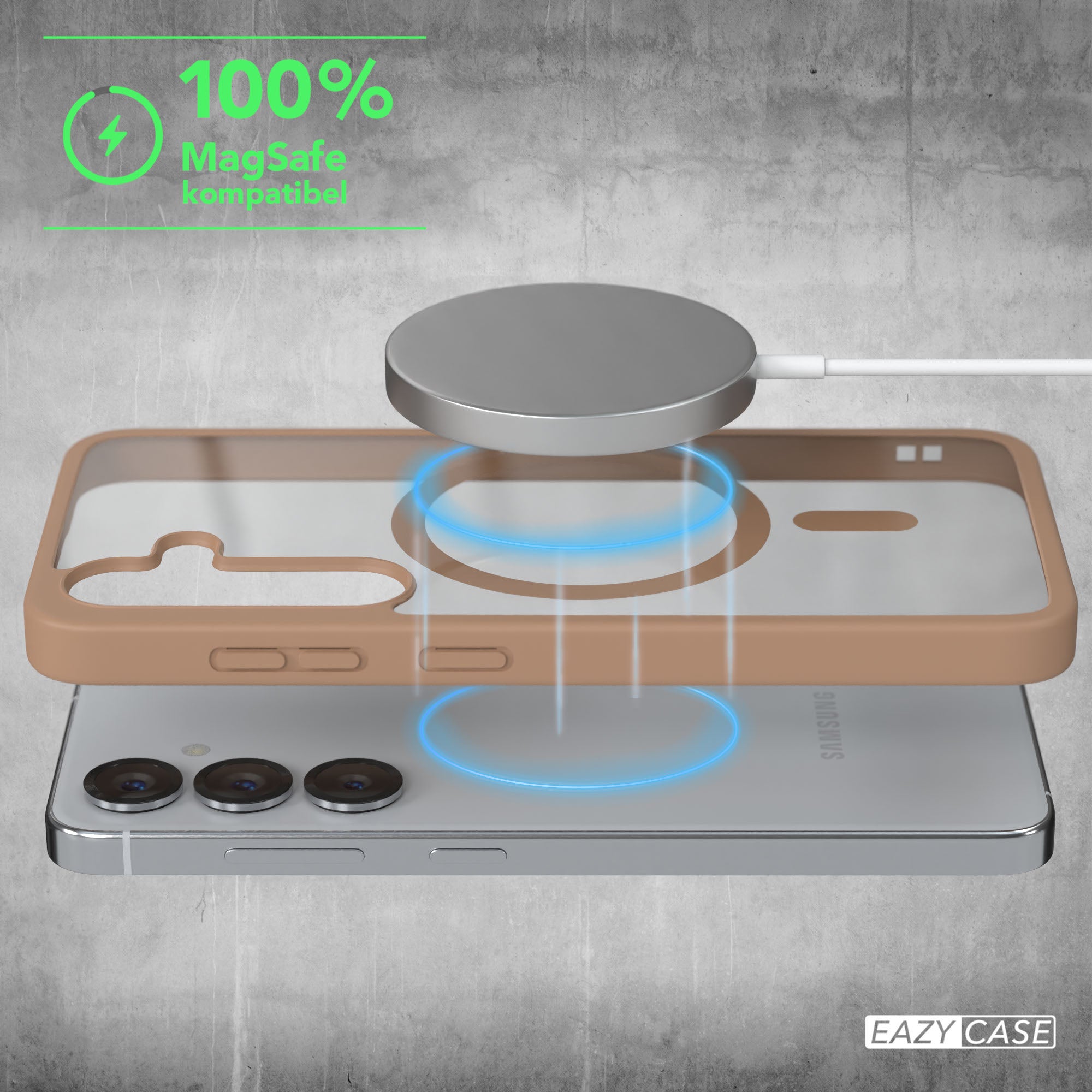 Galaxy S25 transparente Hülle mit MagSafe