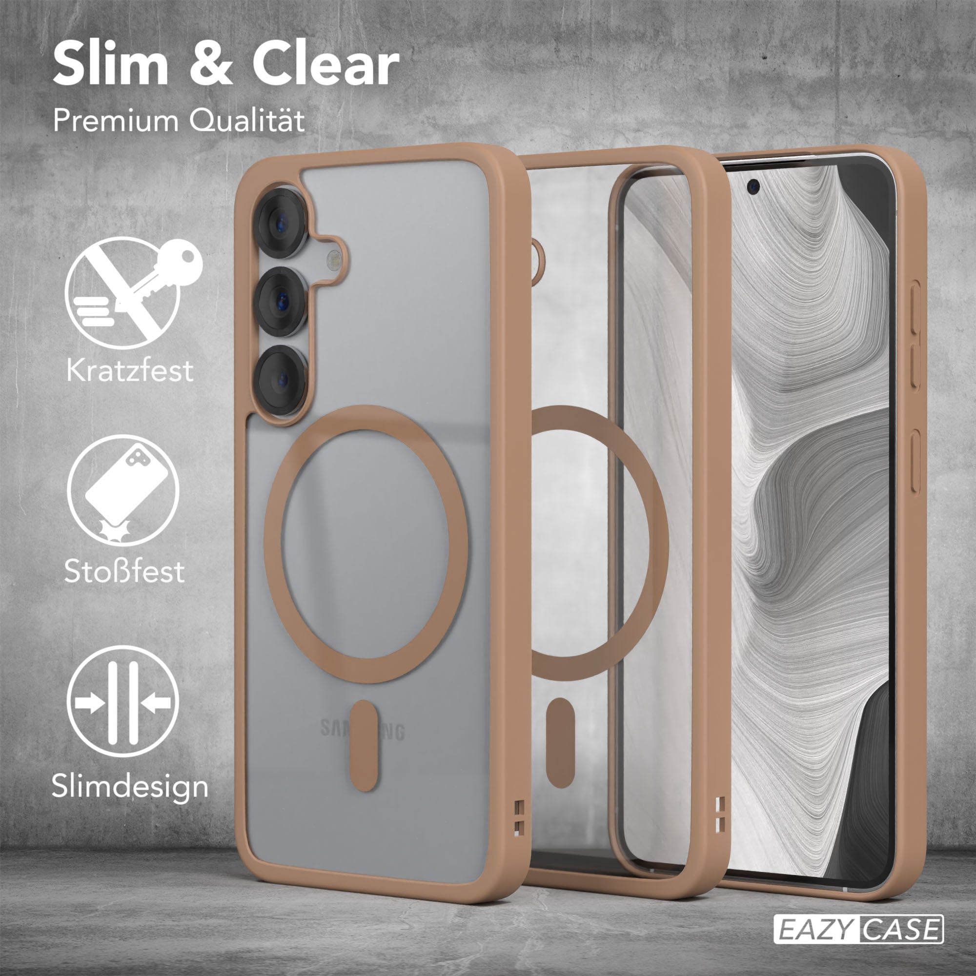 Galaxy S25 transparente Hülle mit MagSafe