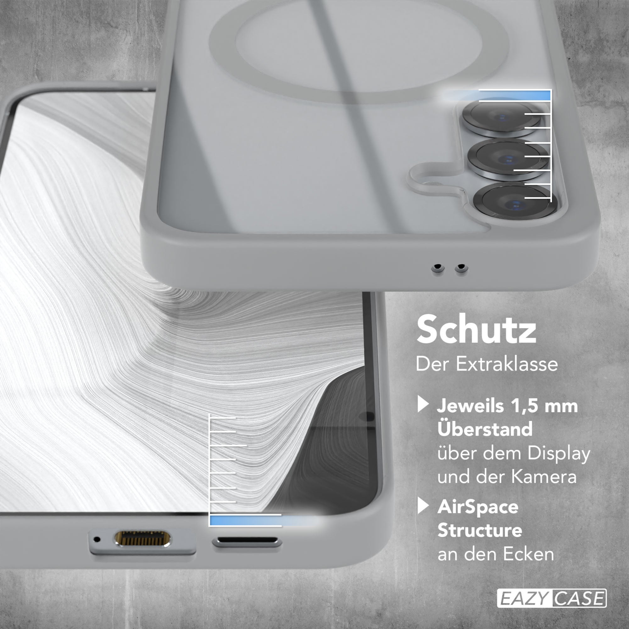 Galaxy S25 Plus transparente Hülle mit MagSafe