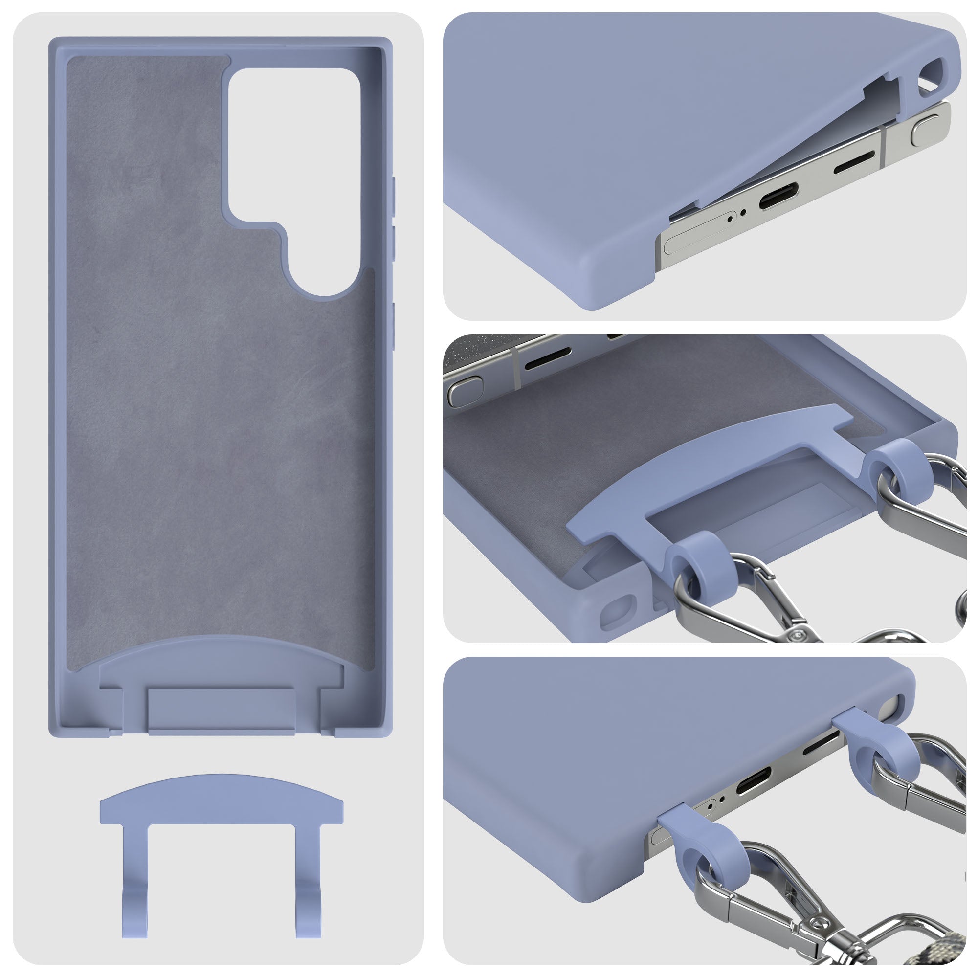 Samsung Galaxy S24 Ultra 2in1 Handykette mit abnehmbarer Kordel