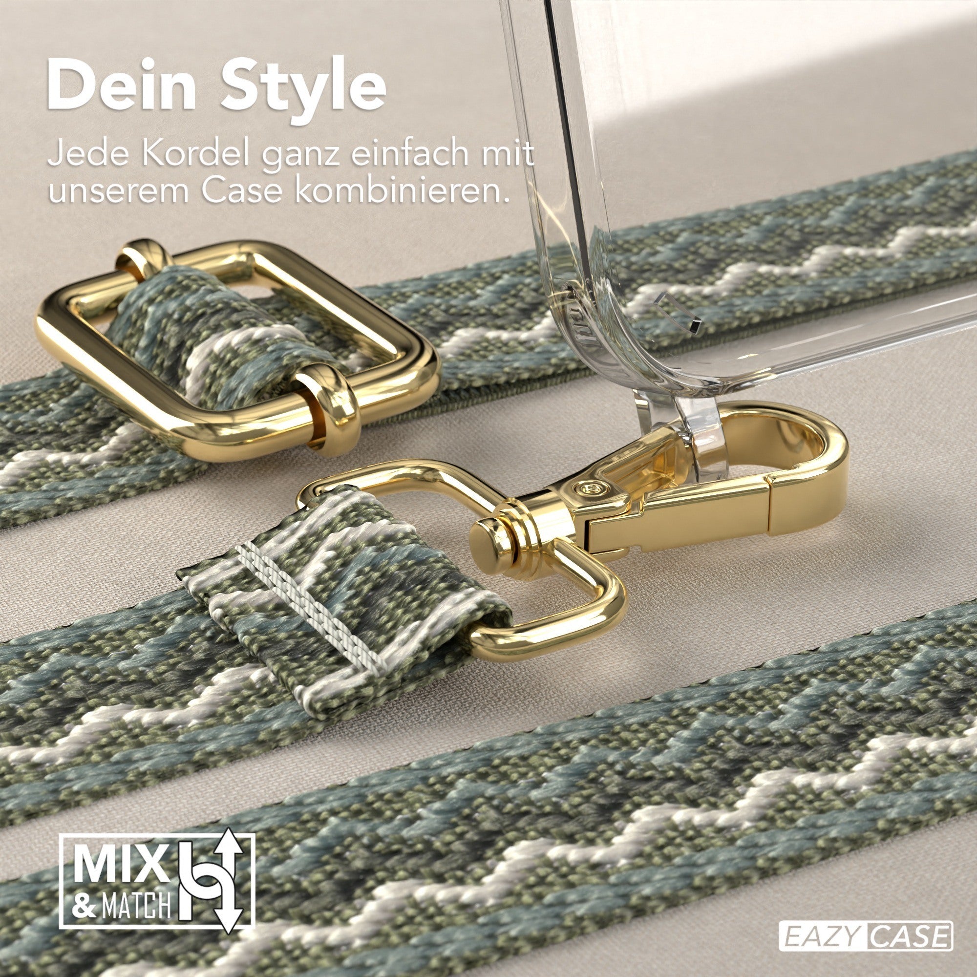 iPhone 15 Plus Handykette mit Boho Band von EAZY CASE