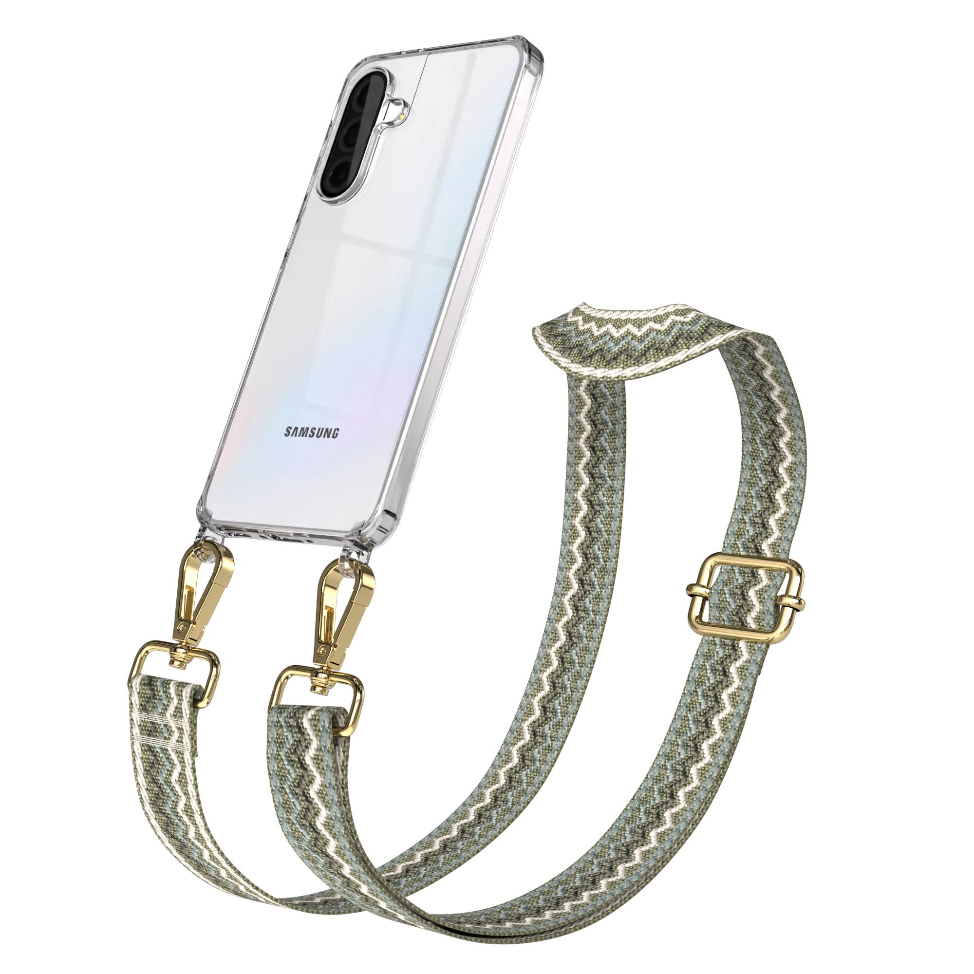 Samsung Galaxy A36 Handykette mit Boho Band verstellbares Umhängeband