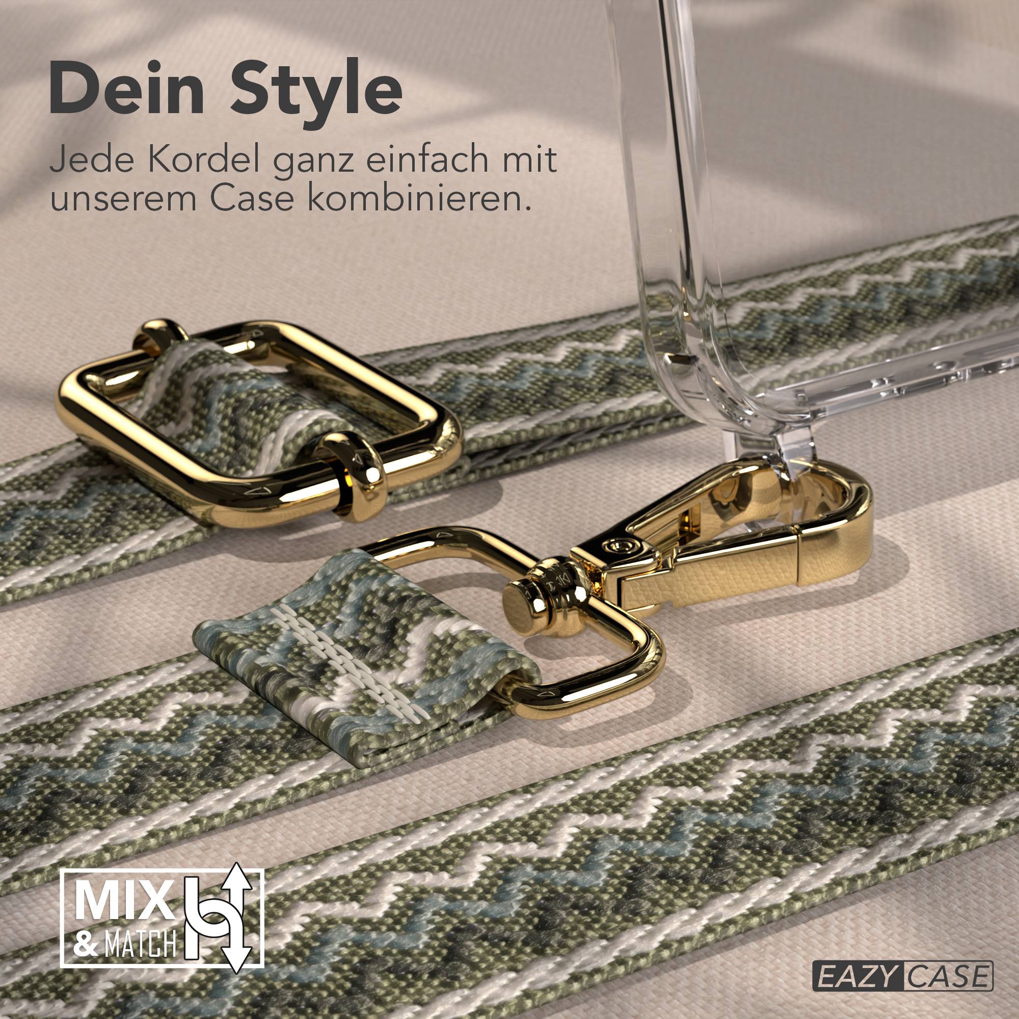 Samsung Galaxy A56 Handykette mit Boho Band verstellbar