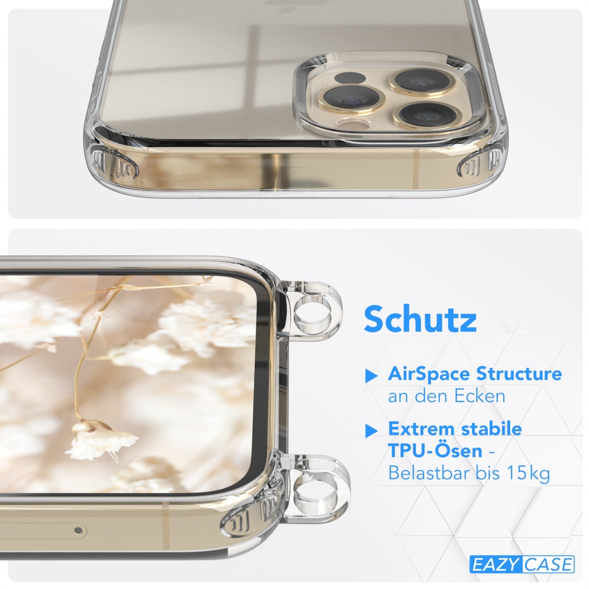 iPhone 12 / 12 Pro Hülle + Boho Band