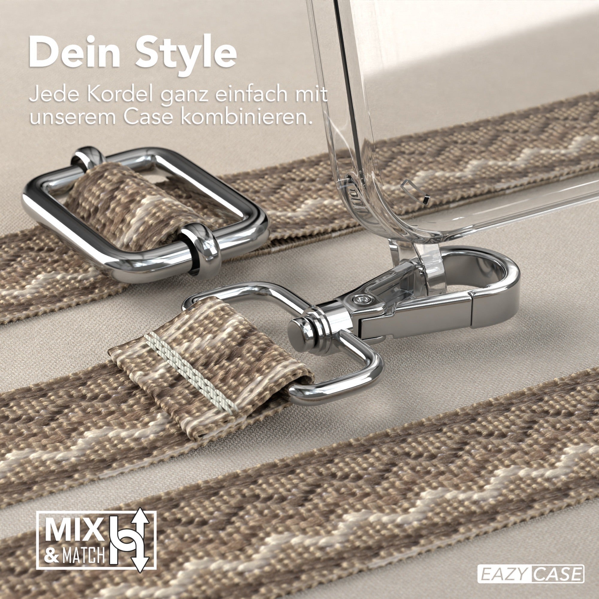 iPhone 15 Plus Handykette mit Boho Band von EAZY CASE