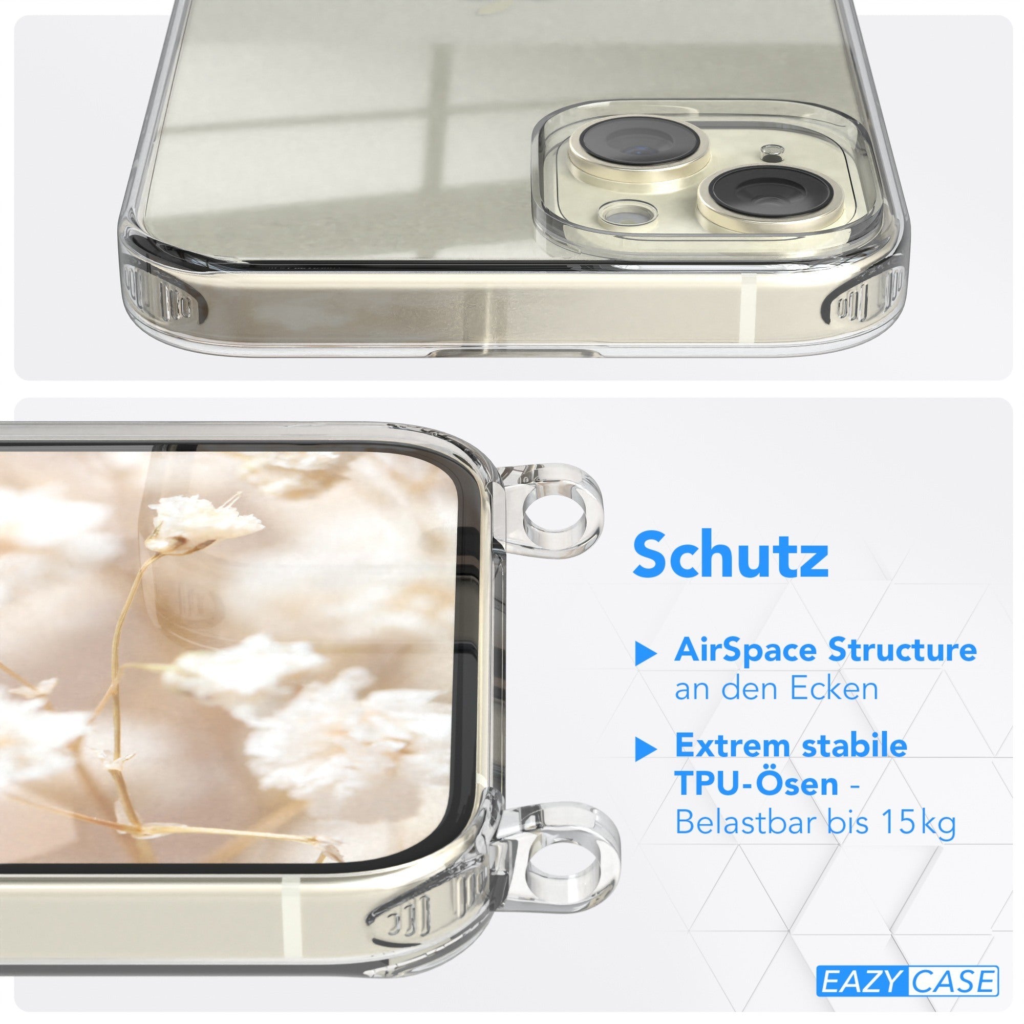 iPhone 15 Plus Handykette mit Boho Band von EAZY CASE