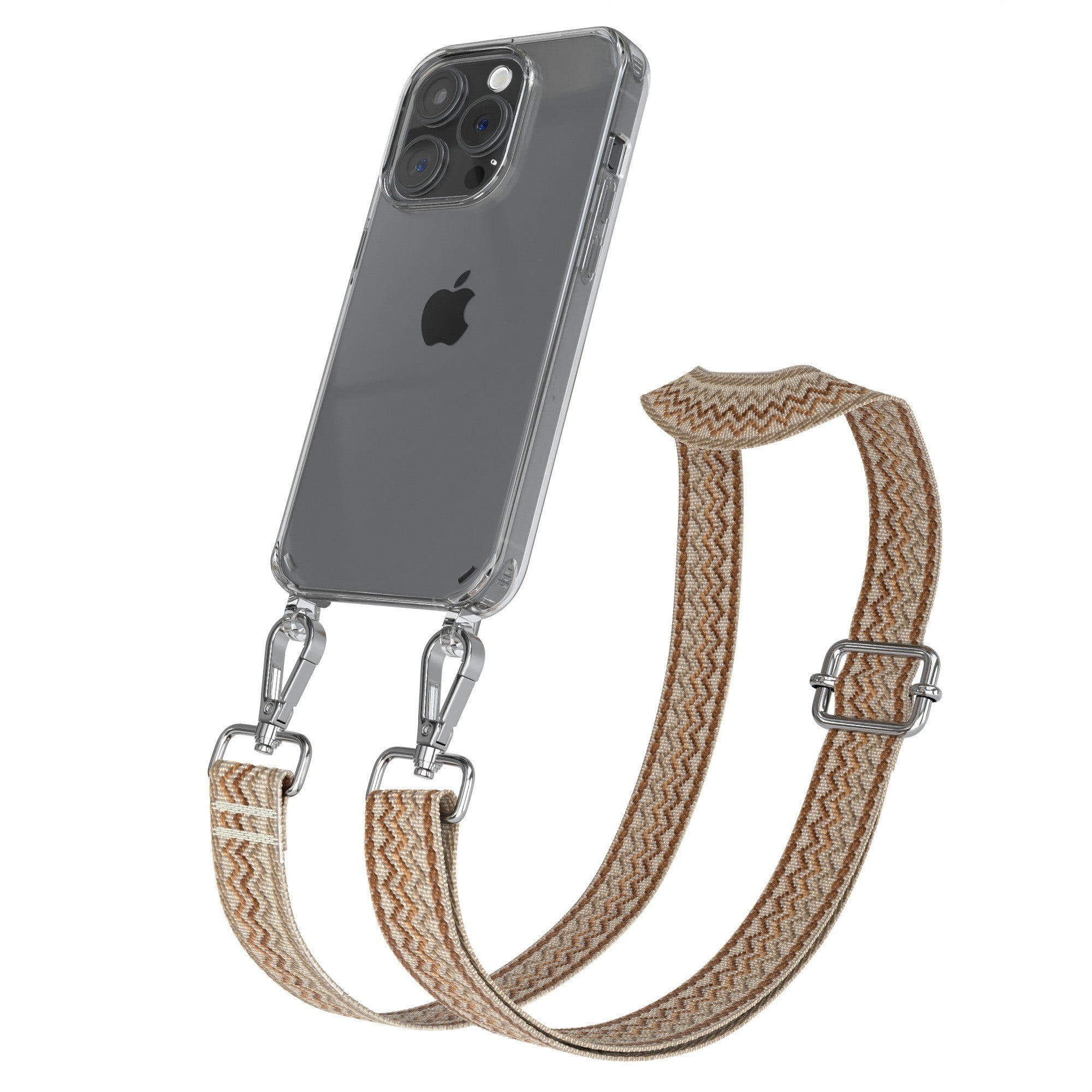 iPhone 15 Pro Handykette mit verstellbarem Boho Band von EAZY CASE