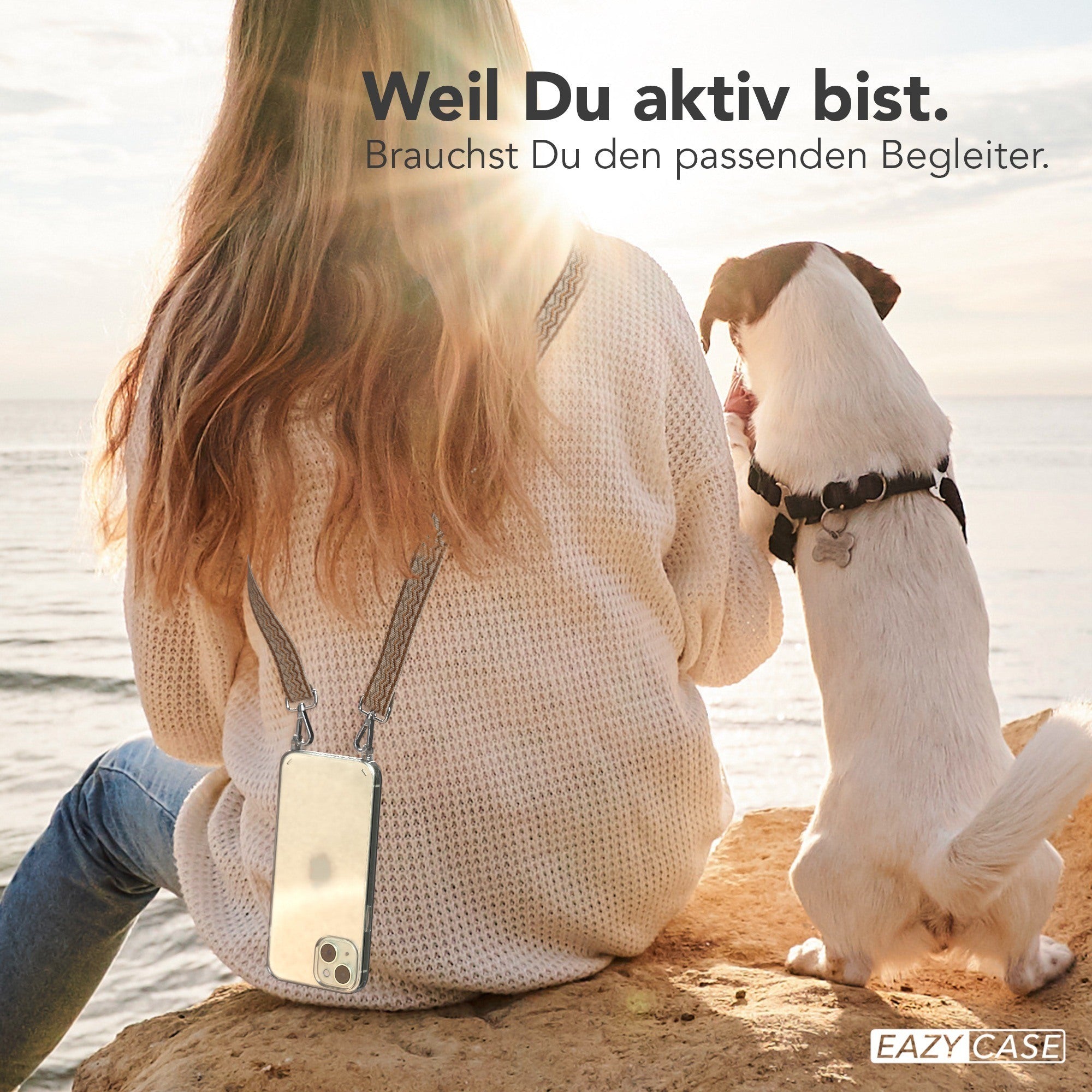 iPhone 15 Plus Handykette mit Boho Band von EAZY CASE