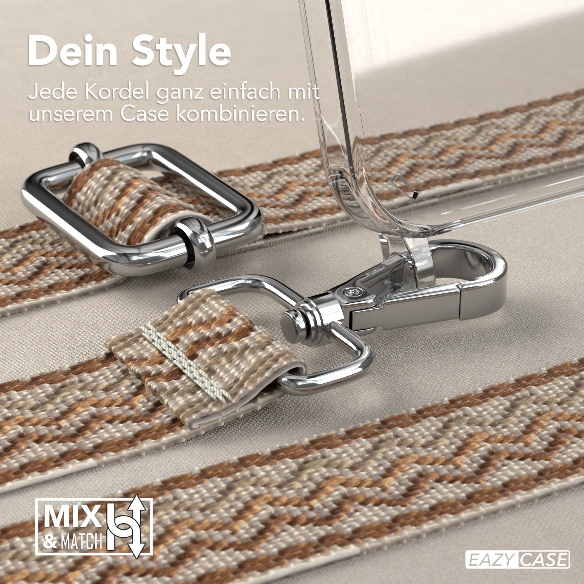 iPhone 15 Plus Handykette mit Boho Band von EAZY CASE