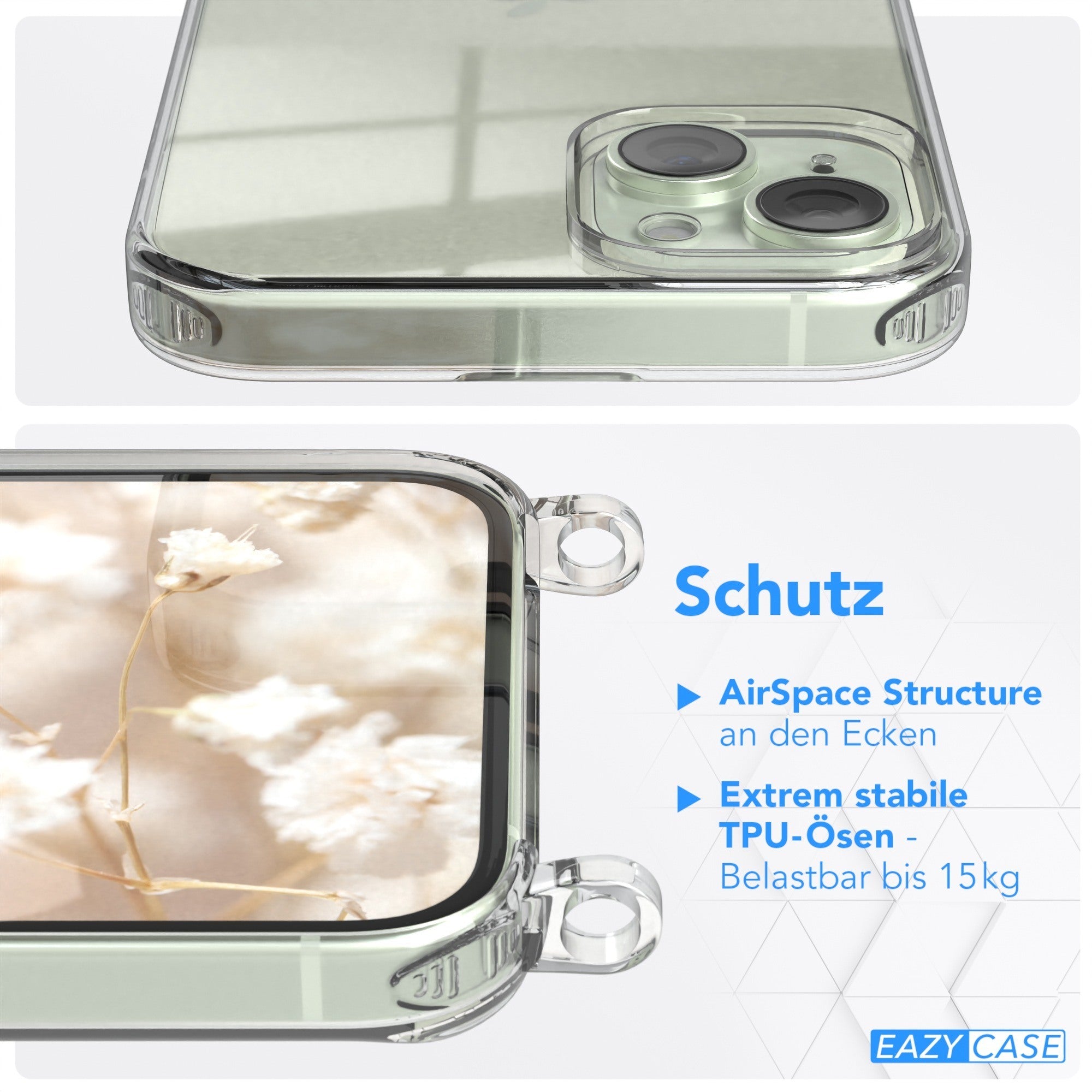 iPhone 15 Plus Handykette mit Boho Band von EAZY CASE