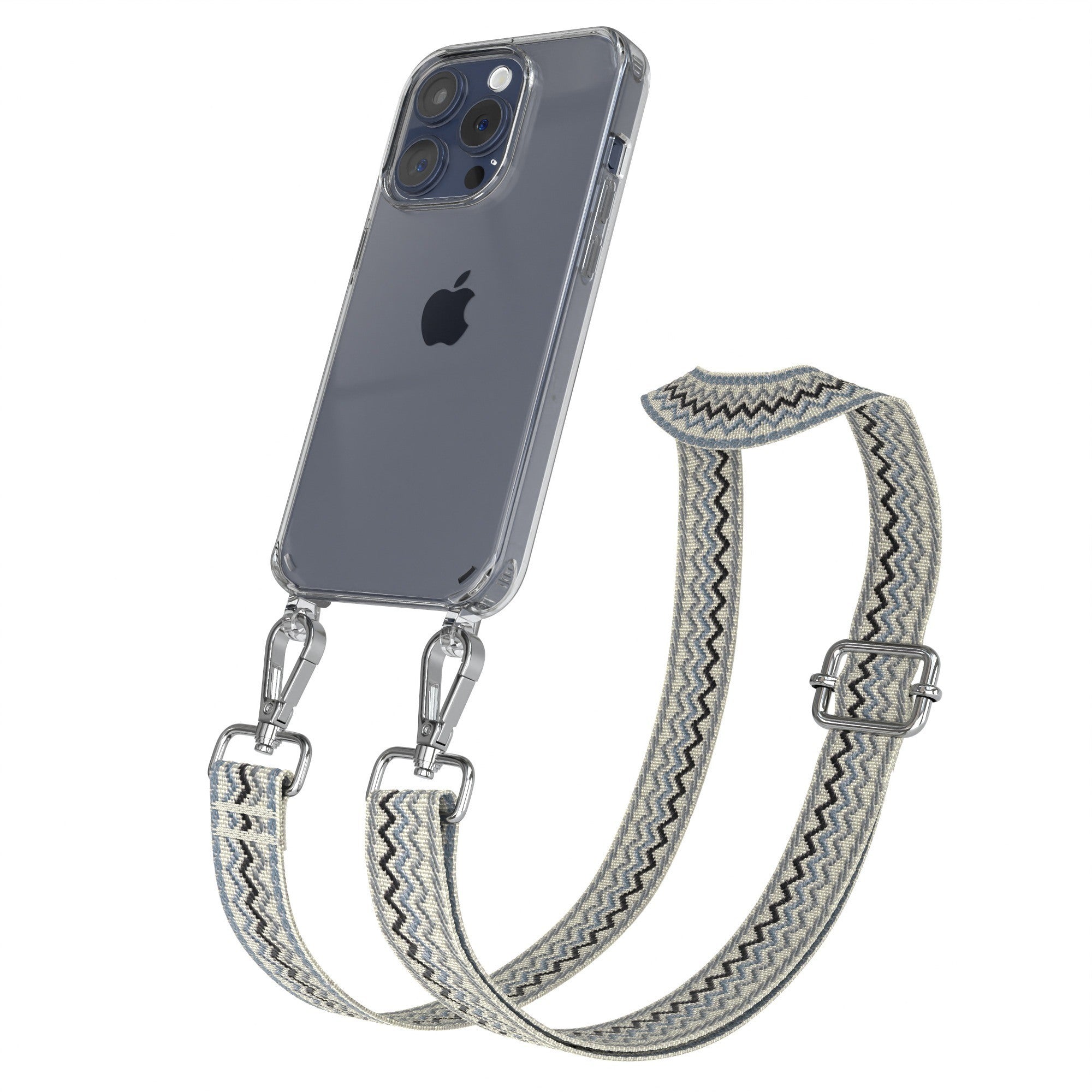 iPhone 15 Pro Handykette mit verstellbarem Boho Band von EAZY CASE