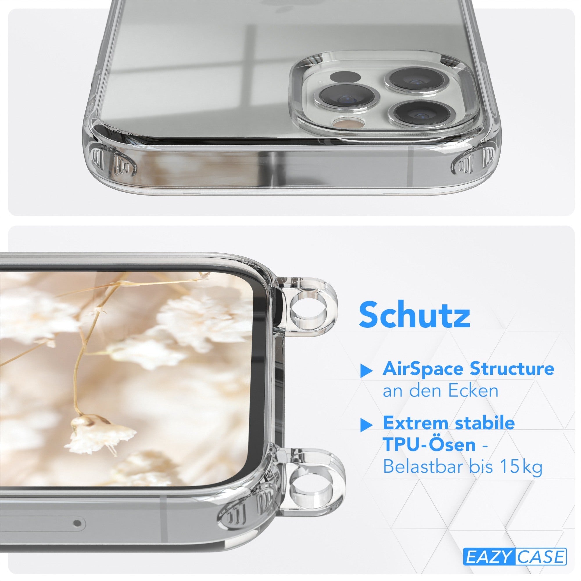 iPhone 12 / 12 Pro Hülle + Boho Band