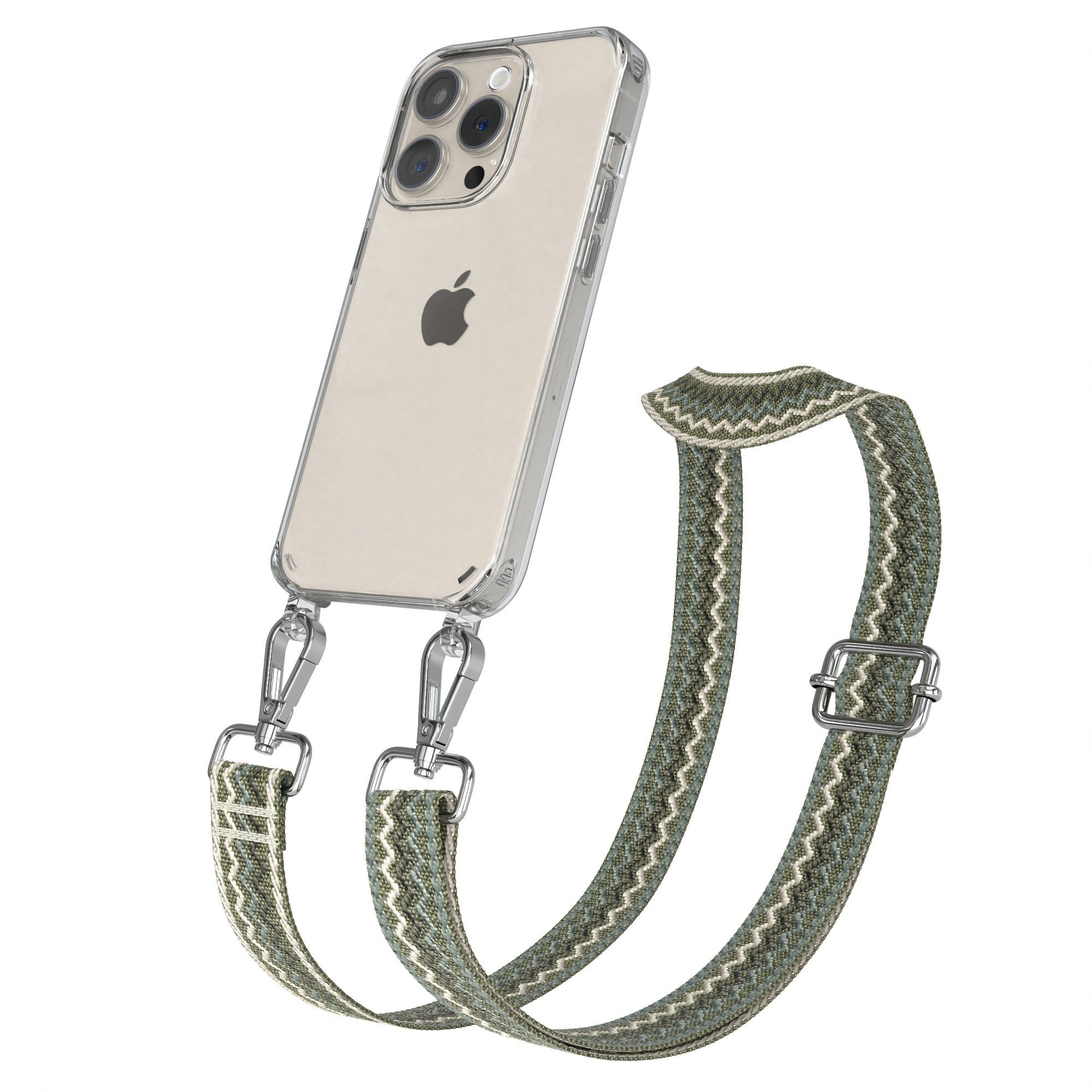 iPhone 15 Pro Handykette mit verstellbarem Boho Band von EAZY CASE