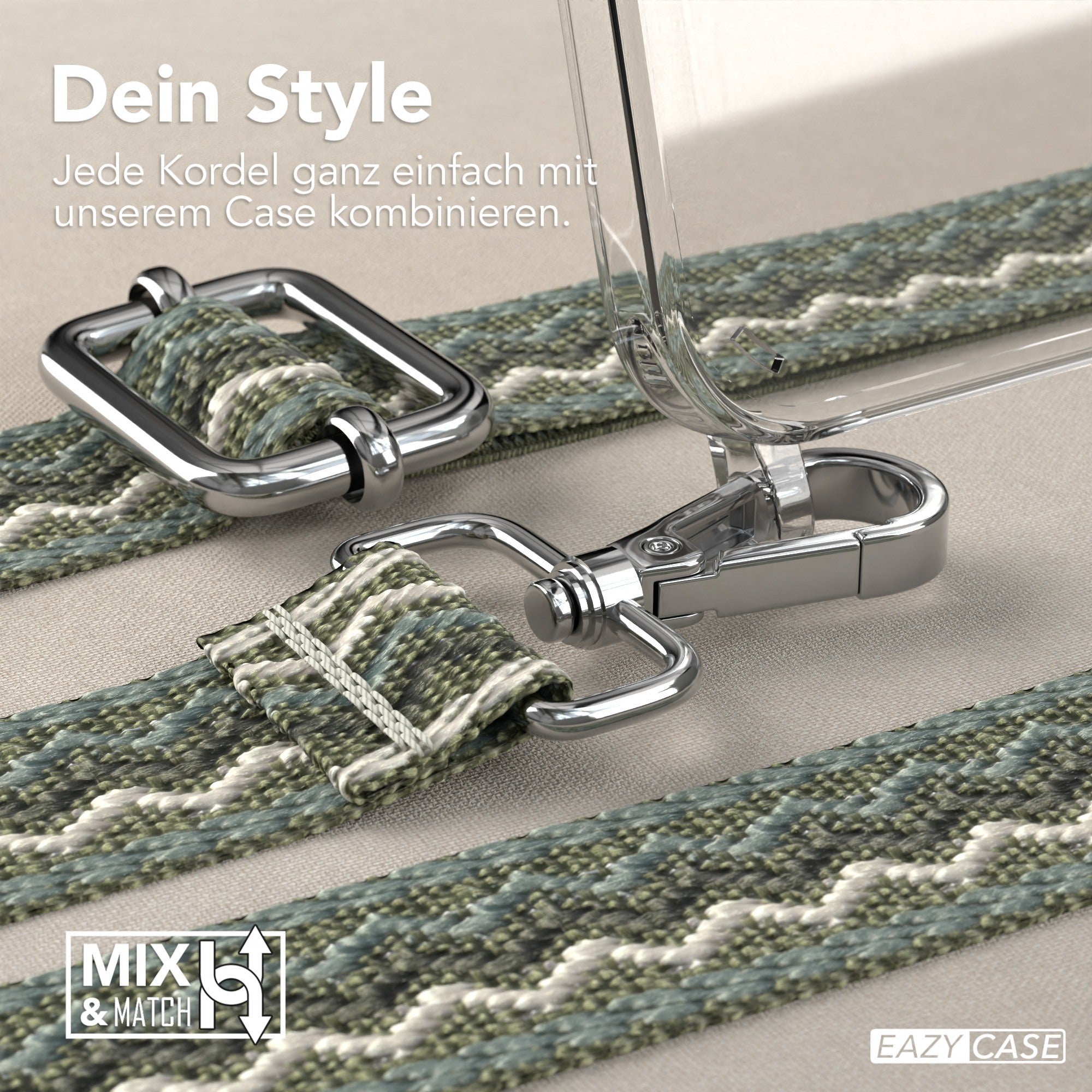 iPhone 15 Plus Handykette mit Boho Band von EAZY CASE