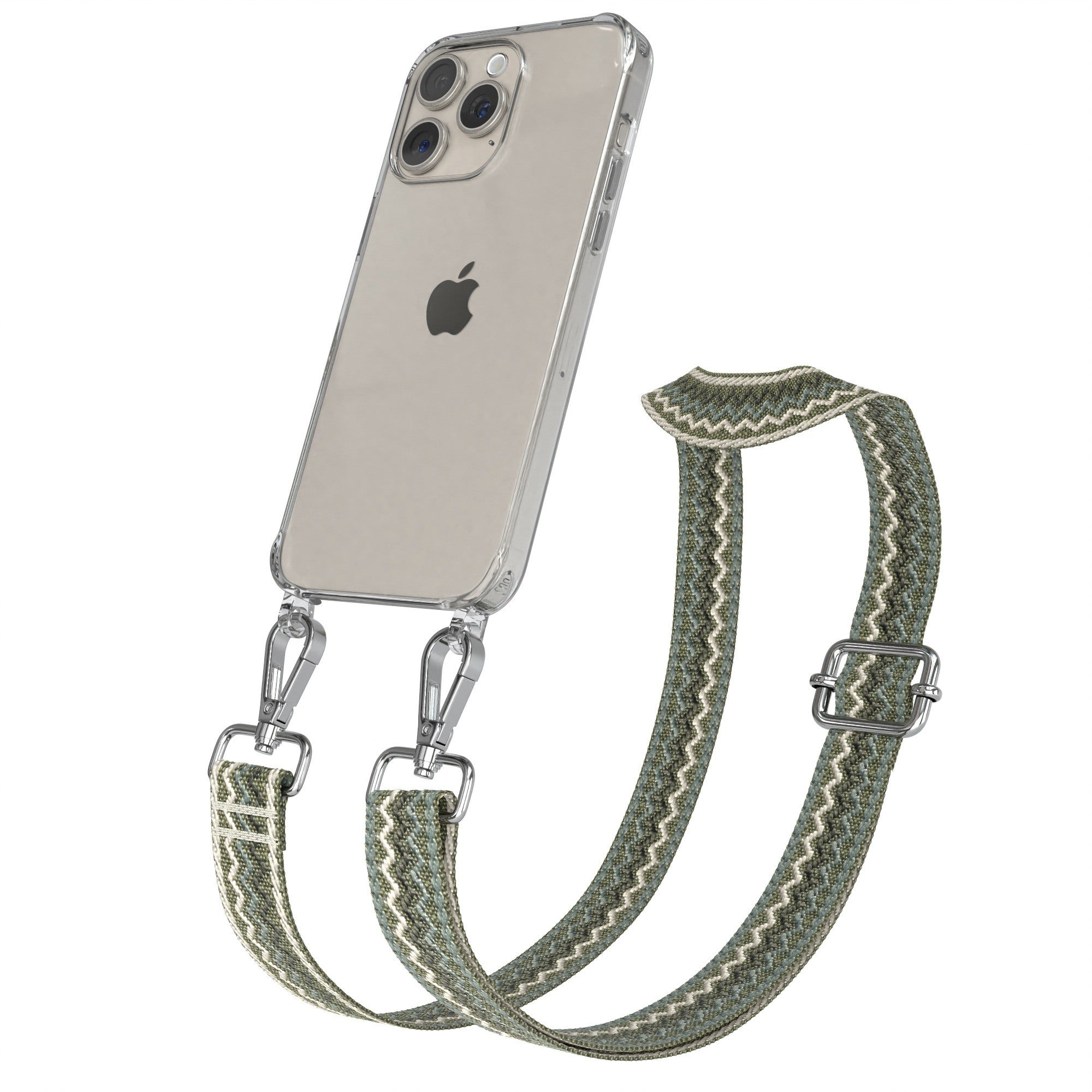 iPhone 15 Pro Max Handykette mit verstellbarem Boho Band Set