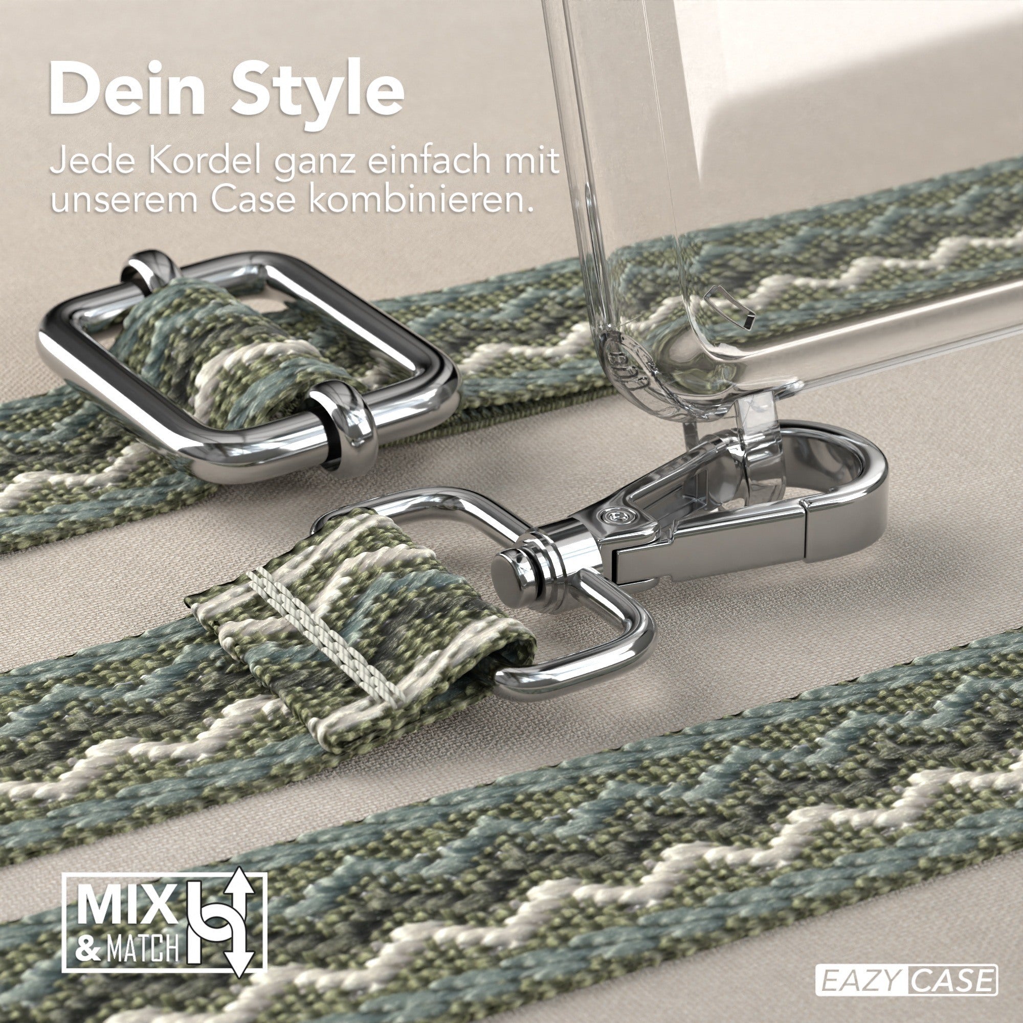 Samsung Galaxy A21s Handykette mit verstellbarem Boho Band zum Umhängen