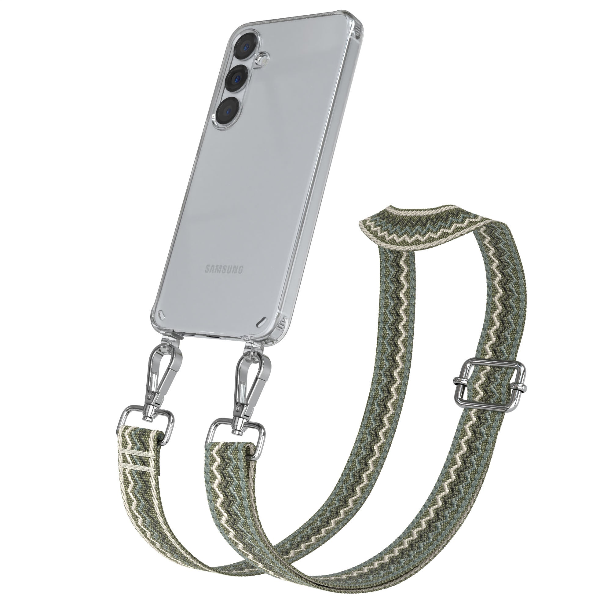 Samsung Galaxy S25 Plus Handykette mit verstellbarem Boho Trageriemen Set