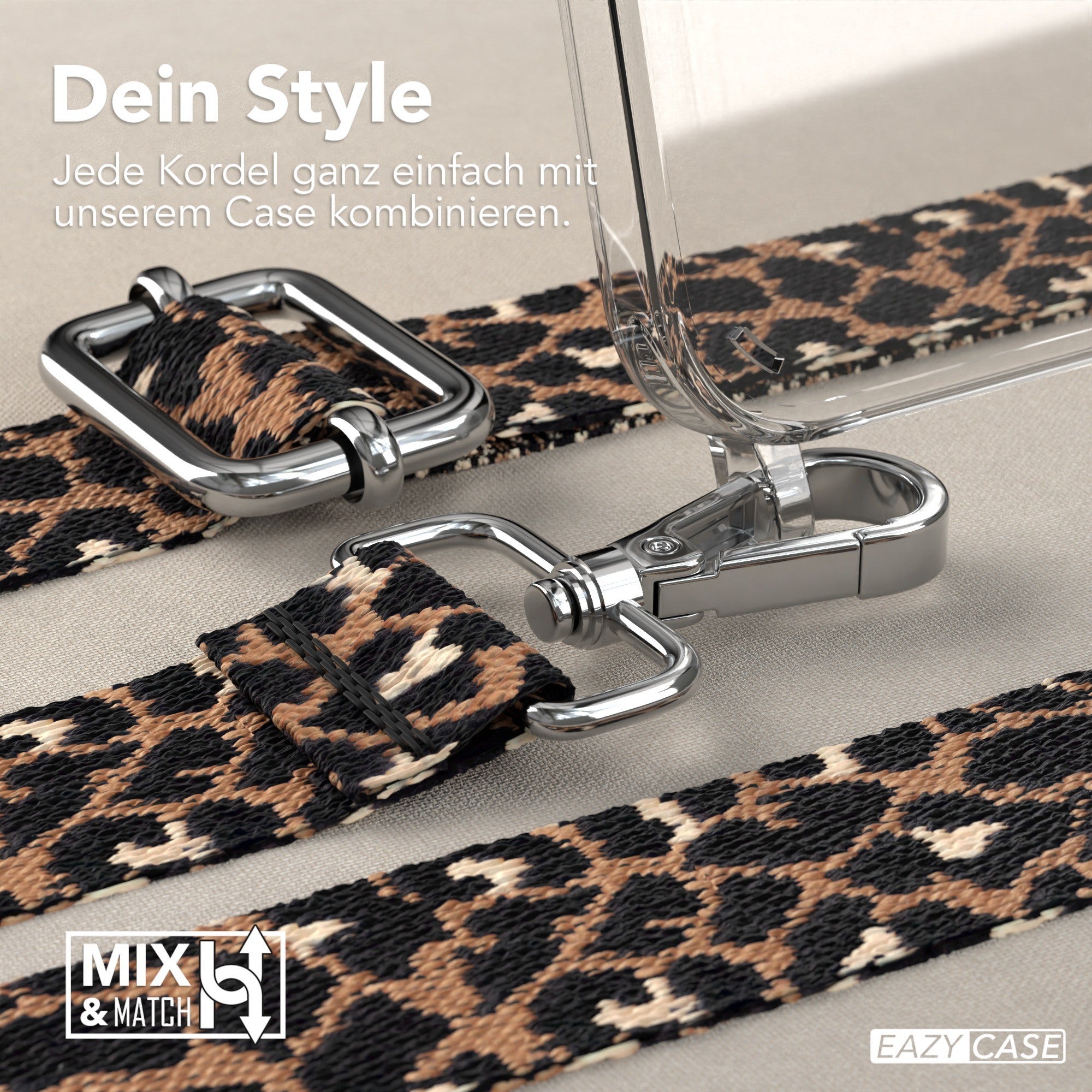 iPhone 15 Plus Handykette mit Boho Band von EAZY CASE