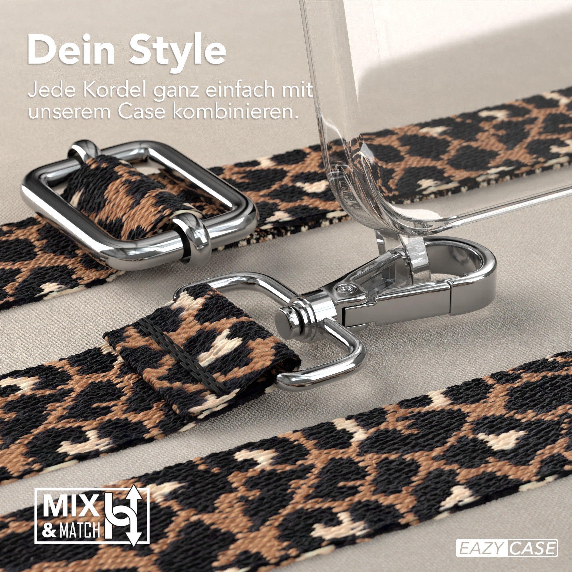 iPhone 15 Pro Max Handykette mit verstellbarem Boho Band Set