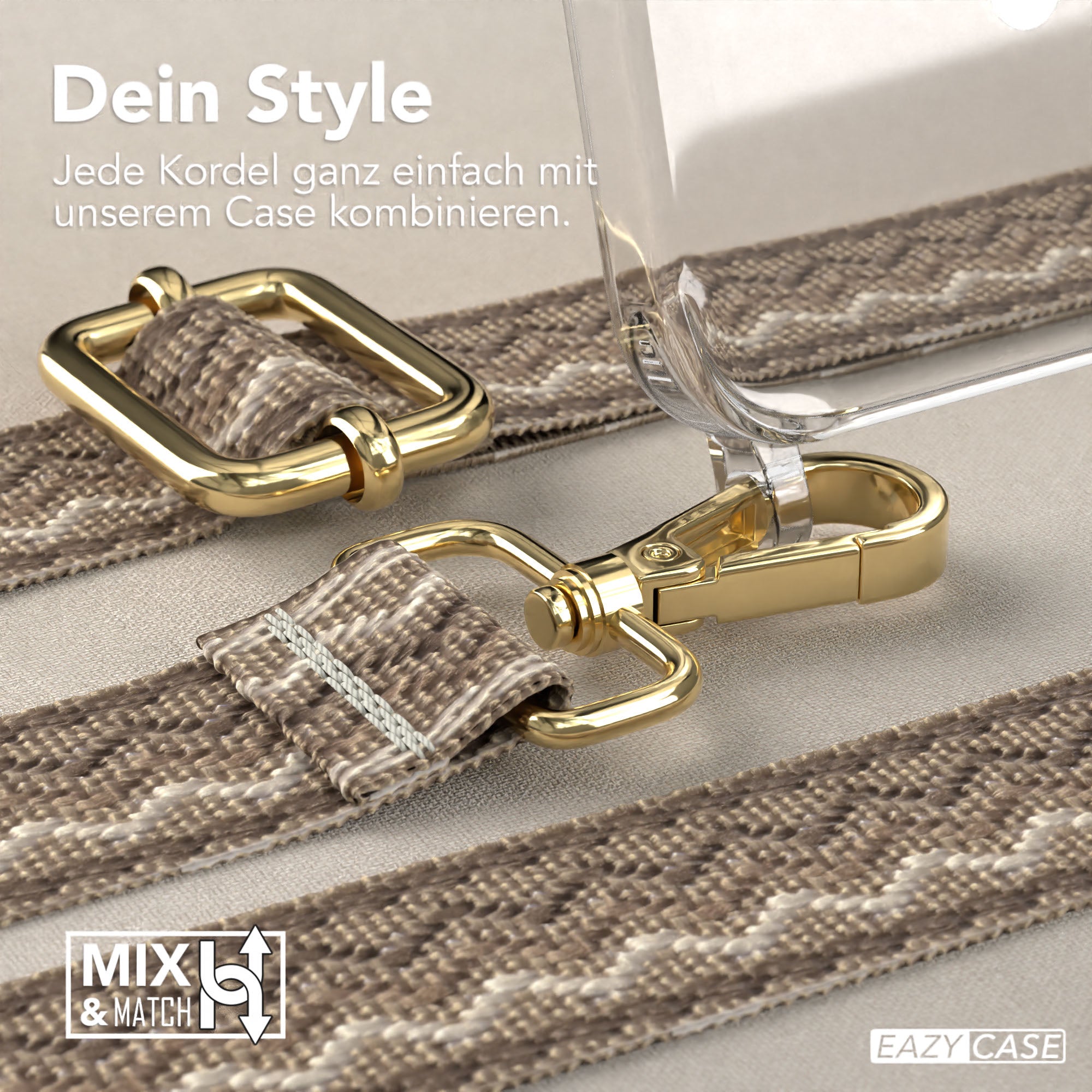 iPhone 15 Pro Max Handykette MagSafe mit Boho Band verstellbar