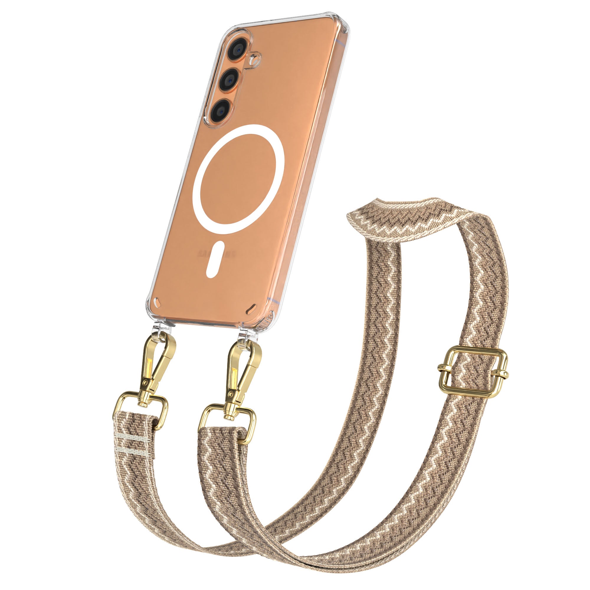Samsung Galaxy S24 Handykette MagSafe mit verstellbarem Boho Band Set