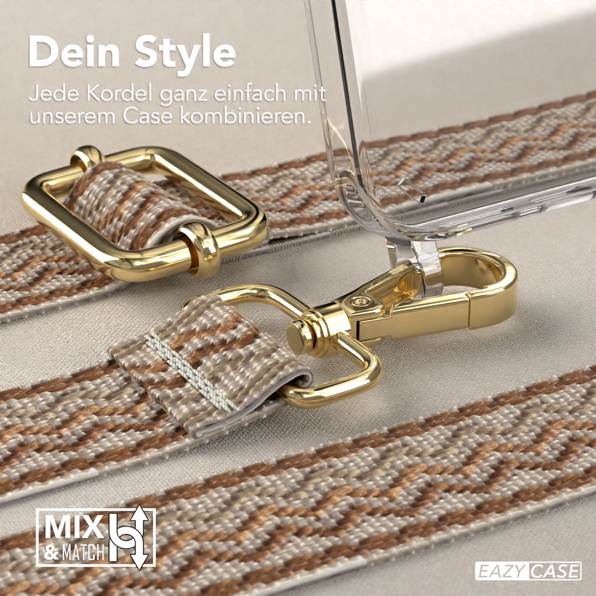 iPhone 16 Plus MagSafe Handykette mit Boho Band Set EAZY CASE
