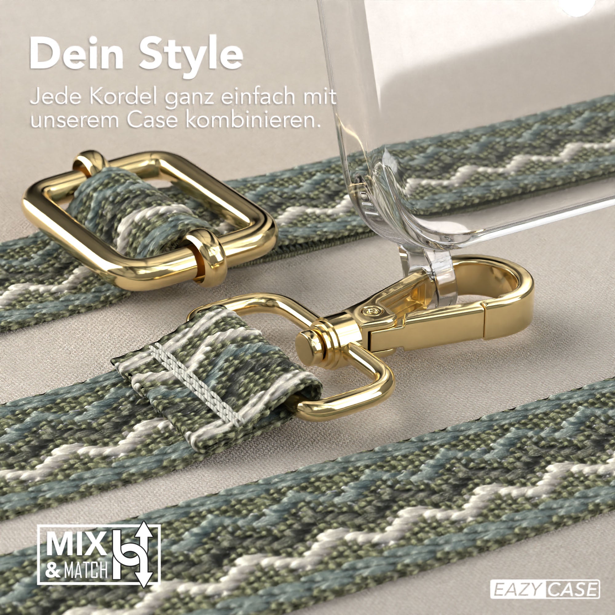 iPhone 15 Pro Max Handykette MagSafe mit Boho Band verstellbar