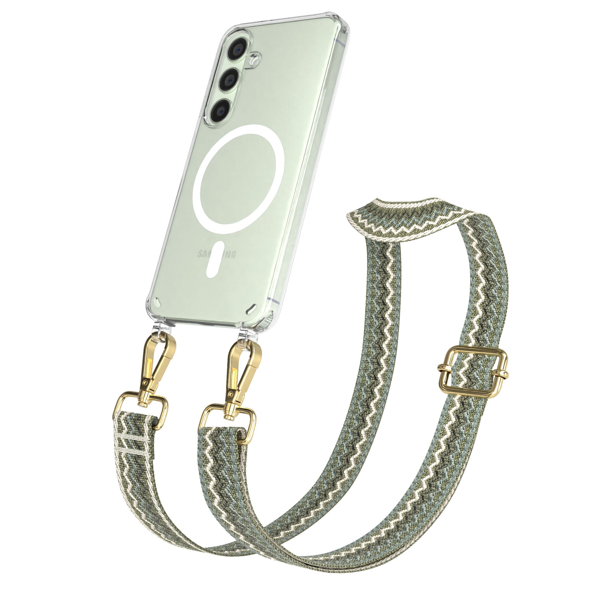 Samsung Galaxy S24 Handykette MagSafe mit verstellbarem Boho Band Set